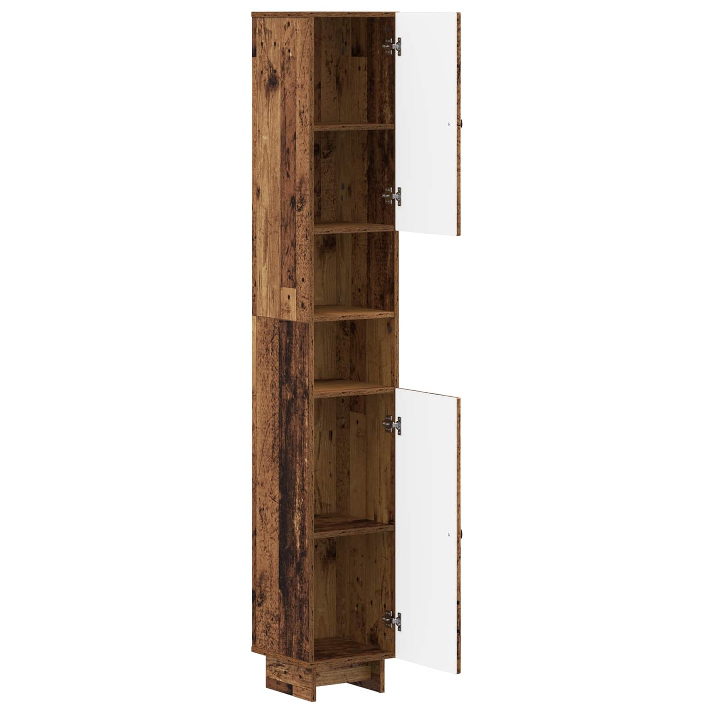Bathroom Cabinet with Open Shelf EDE Old Wood 30 x 31 x 190 cm