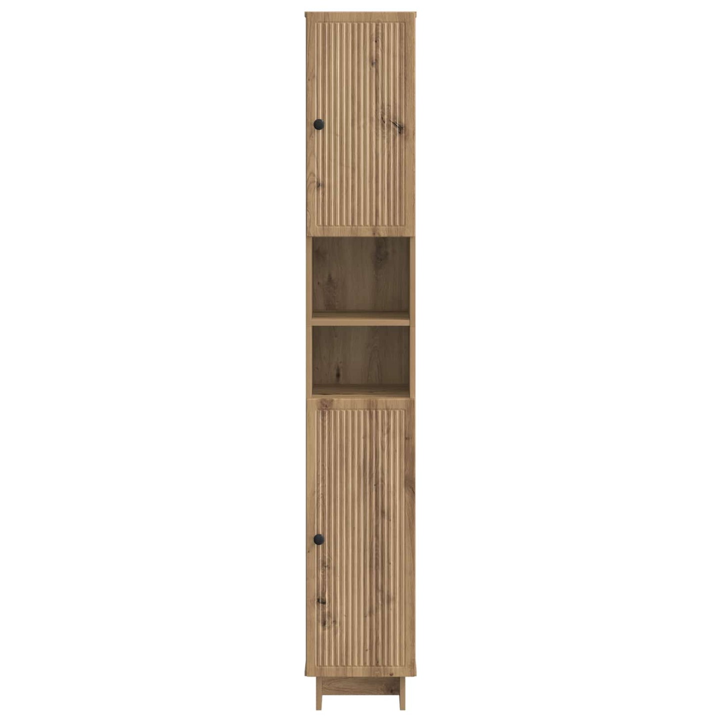 Bathroom Cabinet with Open Shelf EDE Artisan Oak