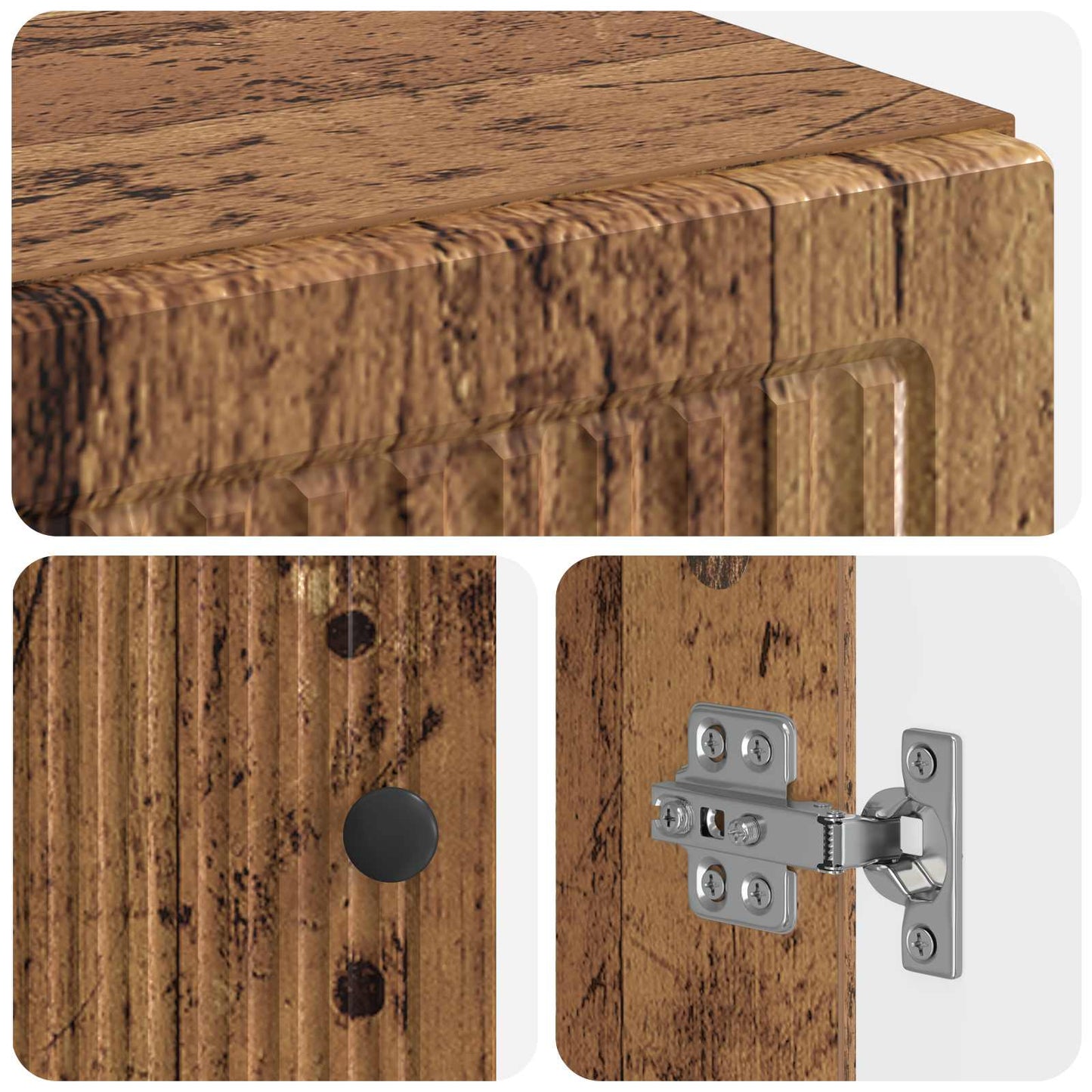 Bathroom Storage Cainet EDE Old Wood 30 x 31 x 80 cm
