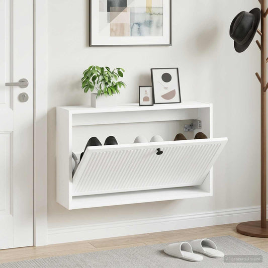 Wall-Mounted Shoe Cabinet EDE 71 x 17 x 43 cm Engineered Wood