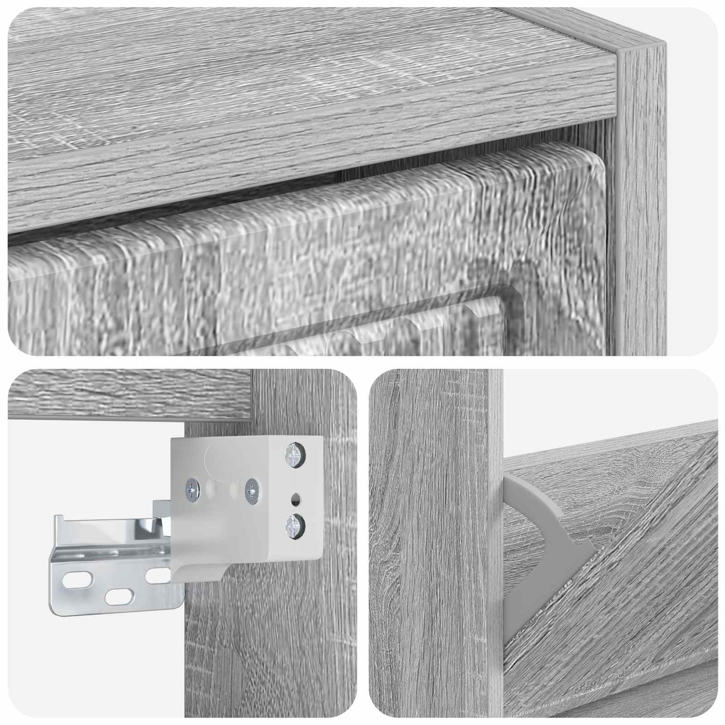 Wall-Mounted Shoe Cabinet EDE 71 x 17 x 43 cm Engineered Wood