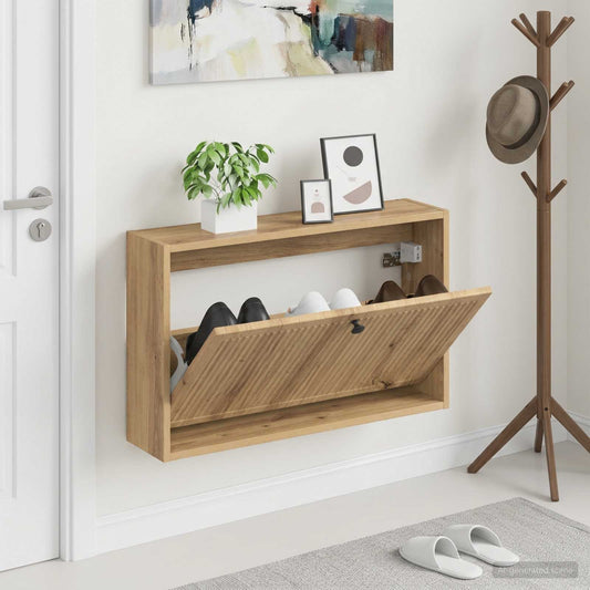 Wall-Mounted Shoe Cabinet EDE 71 x 17 x 43 cm Engineered Wood