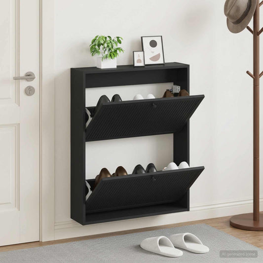 Wall-Mounted Shoe Cabinet EDE 71 x 17 x 86 cm Engineered Wood