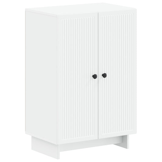Shoe Cabinet EDE 59.5 x 39.5 x 90 cm Engineered Wood White