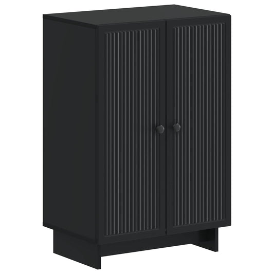 Shoe Cabinet EDE 59.5 x 39.5 x 90 cm Engineered Wood Black