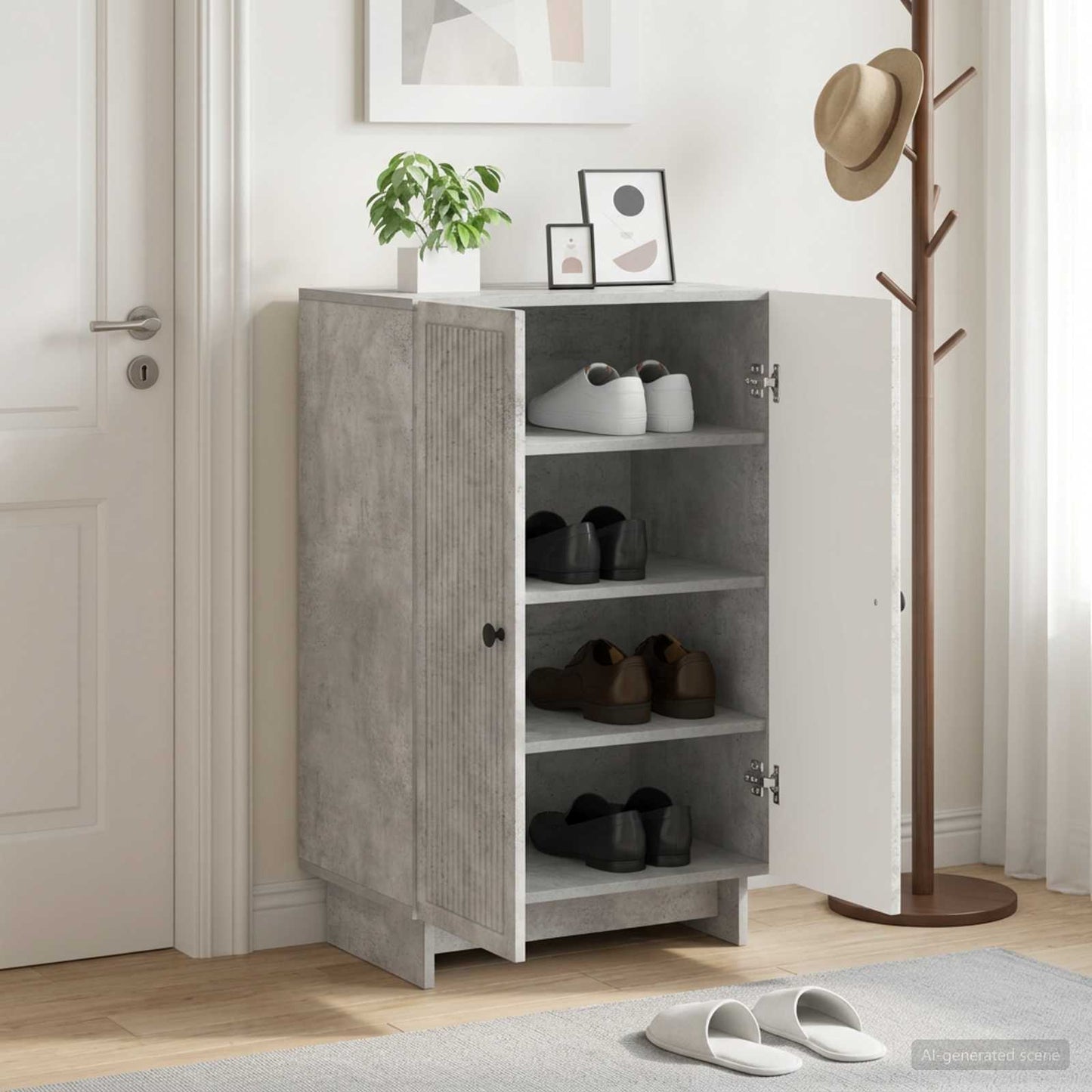 Shoe Cabinet EDE 59.5 x 39.5 x 90 cm Engineered Wood