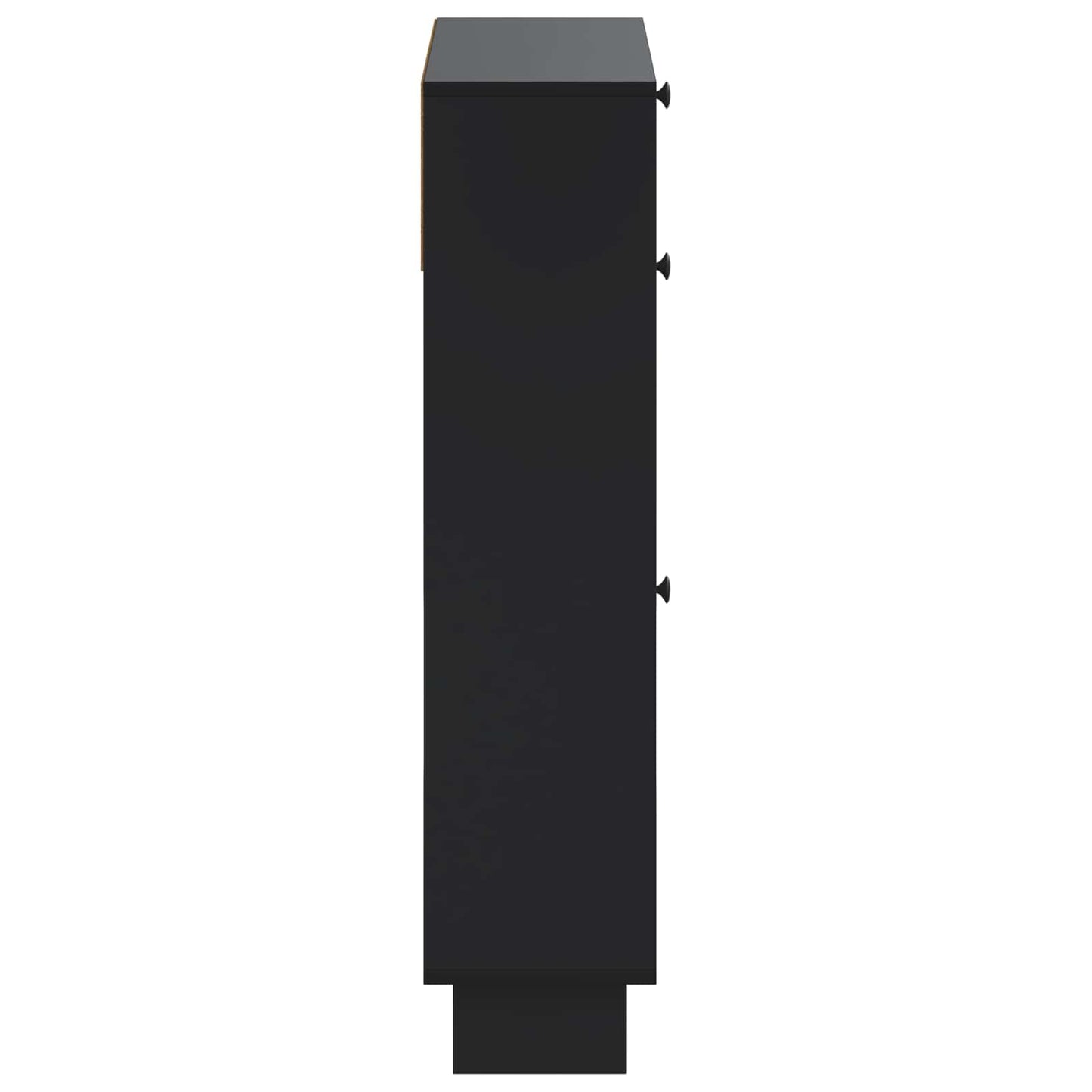 Shoe Cabinet EDE 78 x 24 x 103 cm Engineered Wood Black