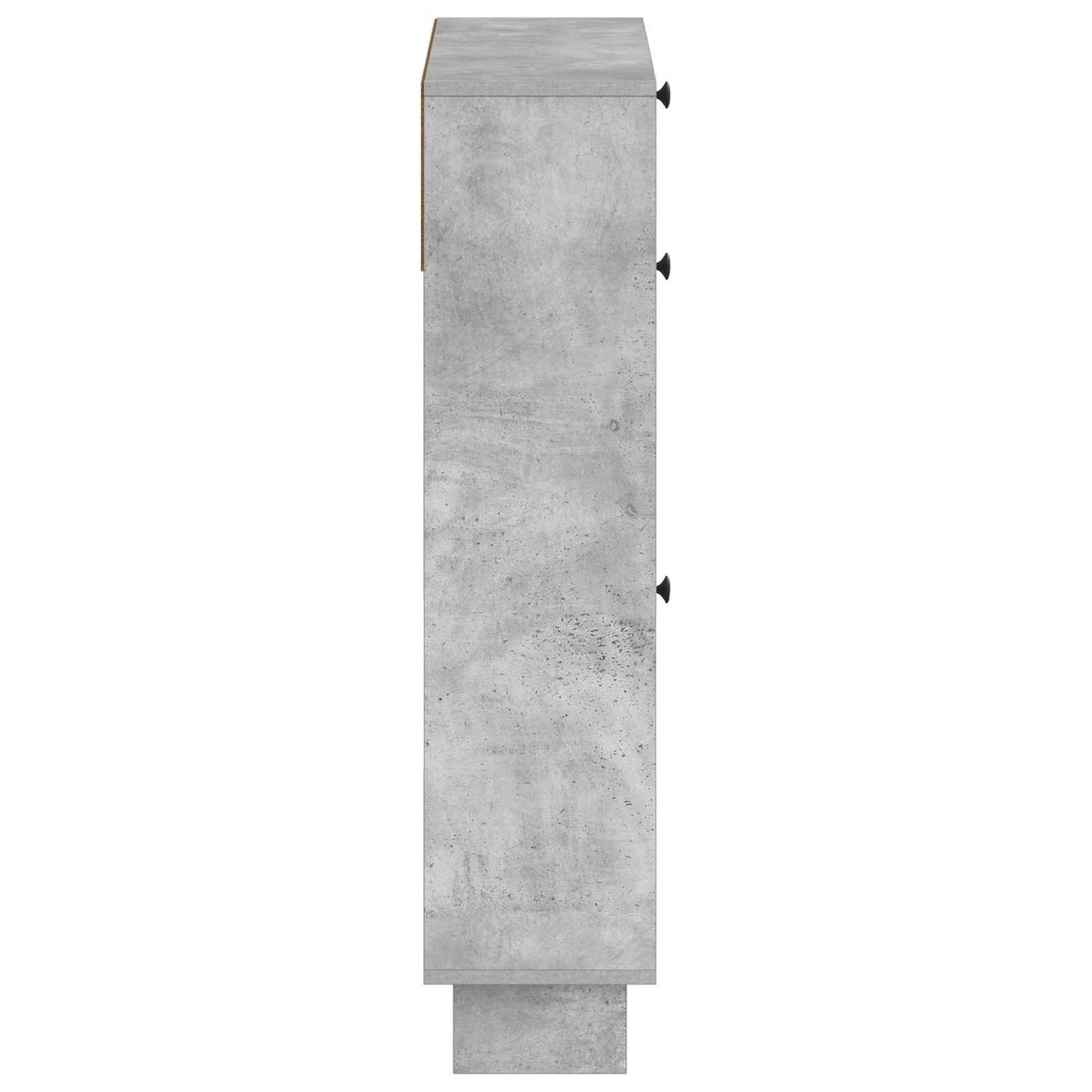 Shoe Cabinet EDE 78 x 24 x 103 cm Engineered Wood Concrete Grey