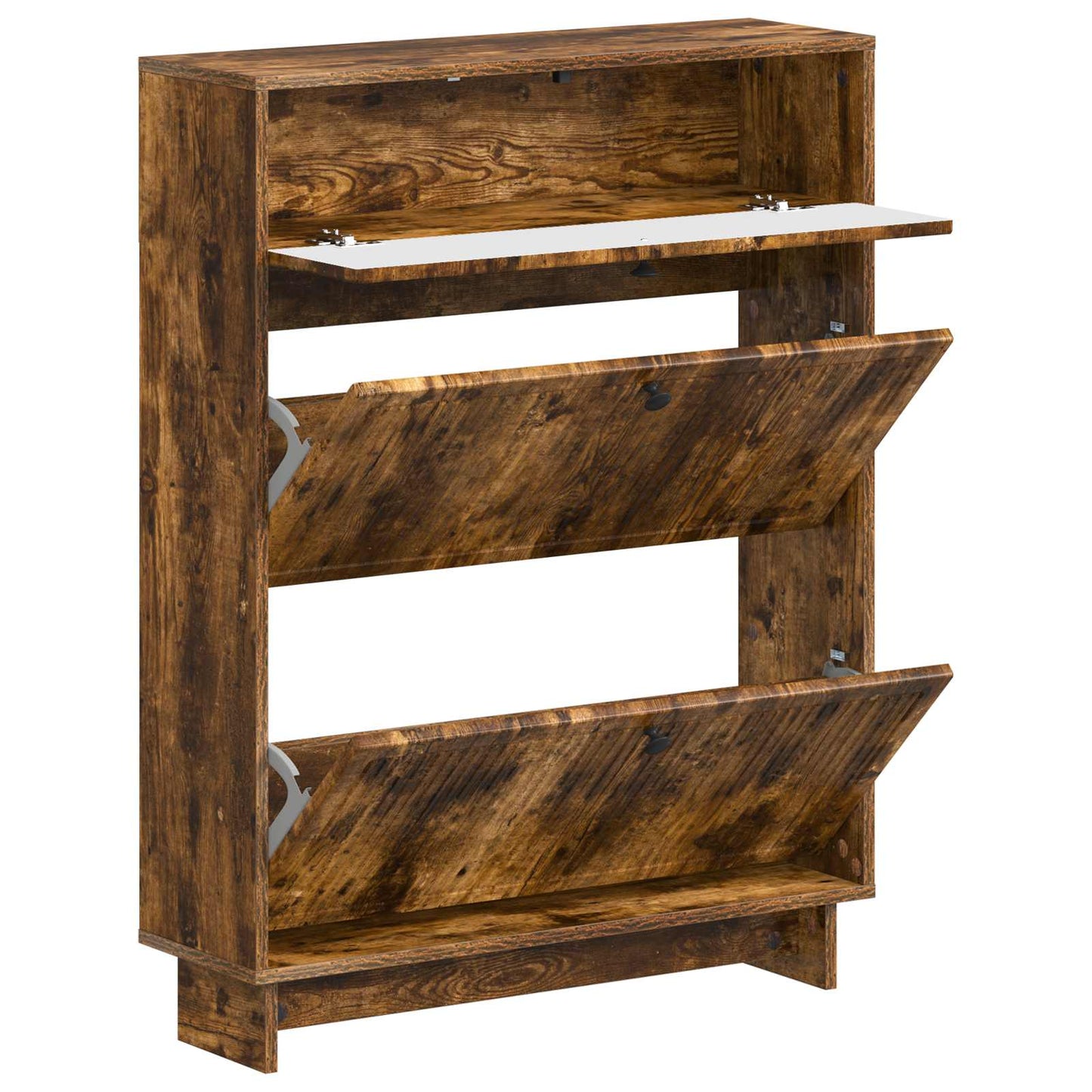 Shoe Cabinet EDE 78 x 24 x 103 cm Engineered Wood Smoked Oak