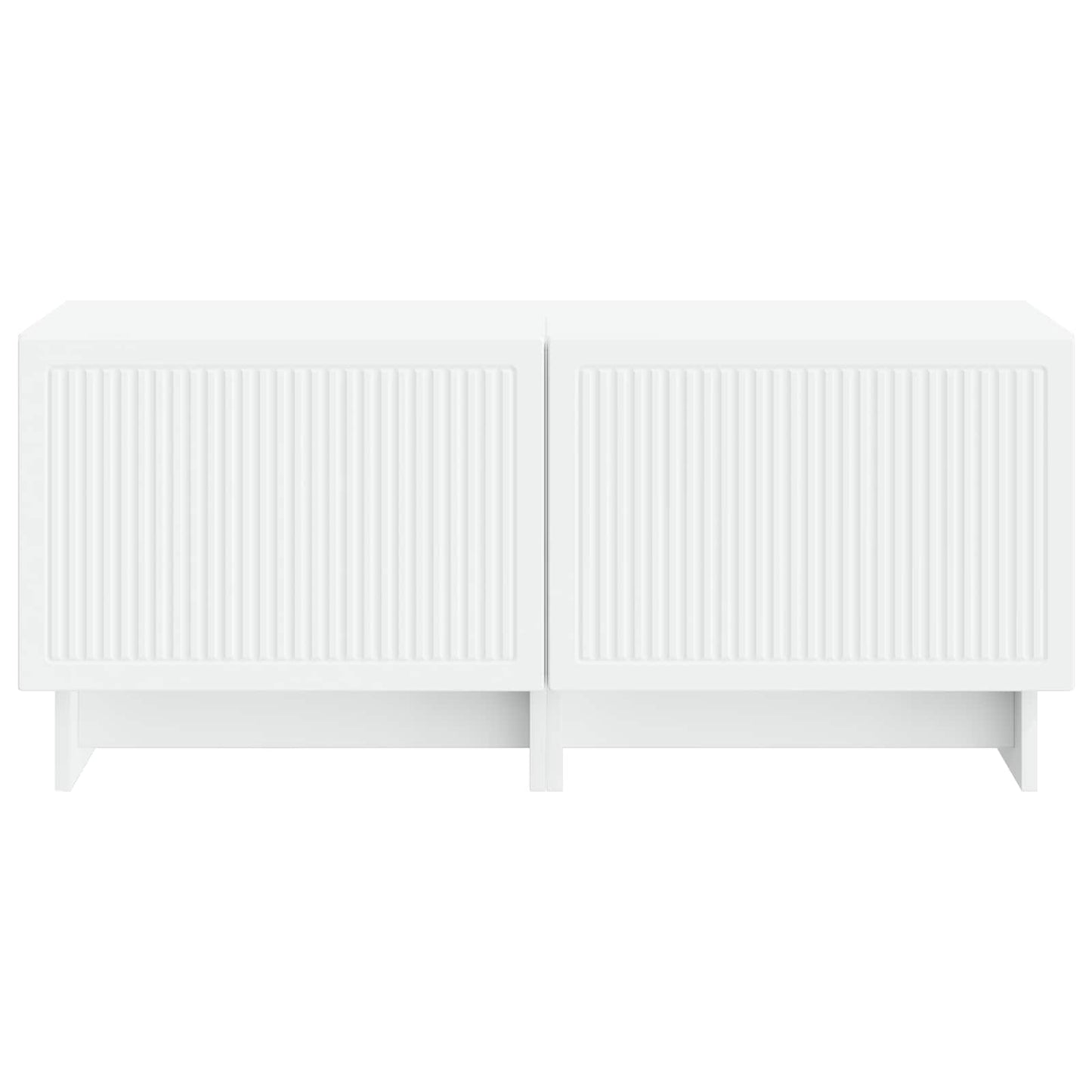 TV Cabinet White Engineered Wood