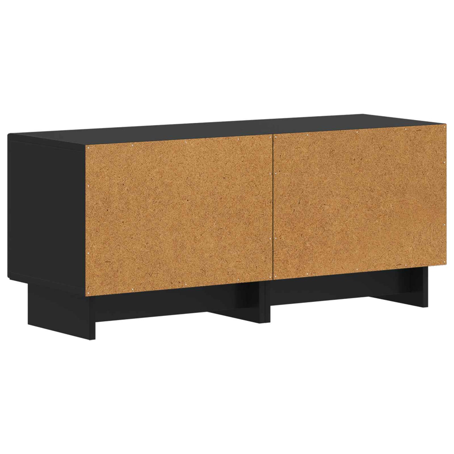 TV Cabinet Black Engineered Wood
