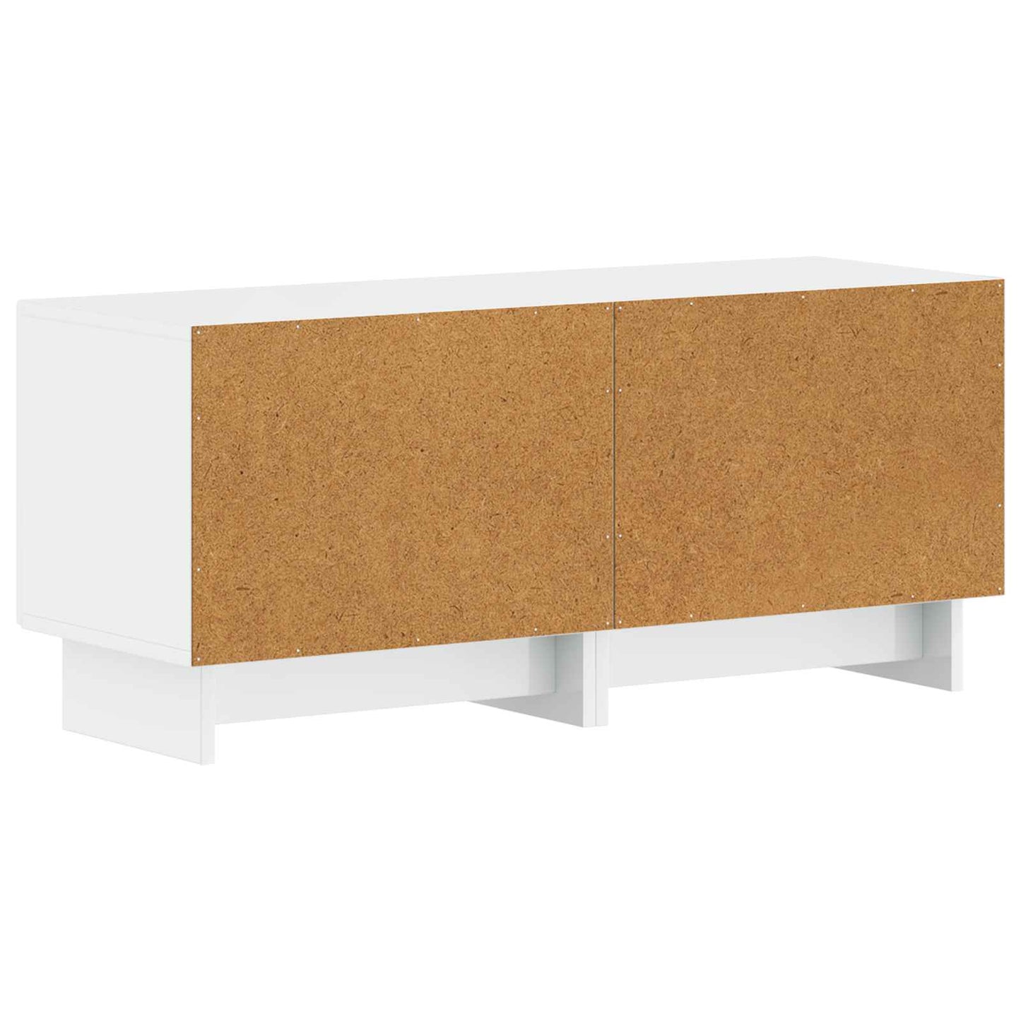 TV Cabinet High Gloss White Engineered Wood