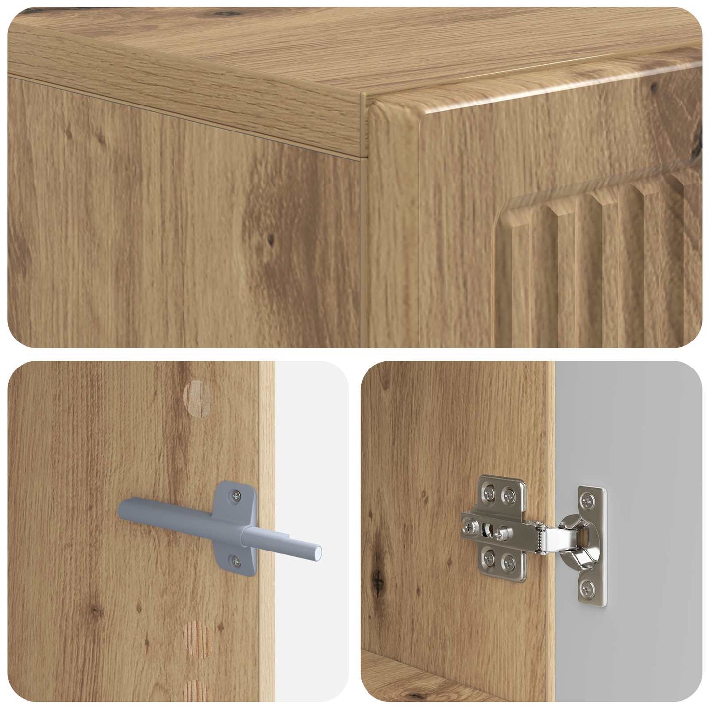 TV Cabinet Artisan Oak Engineered Wood