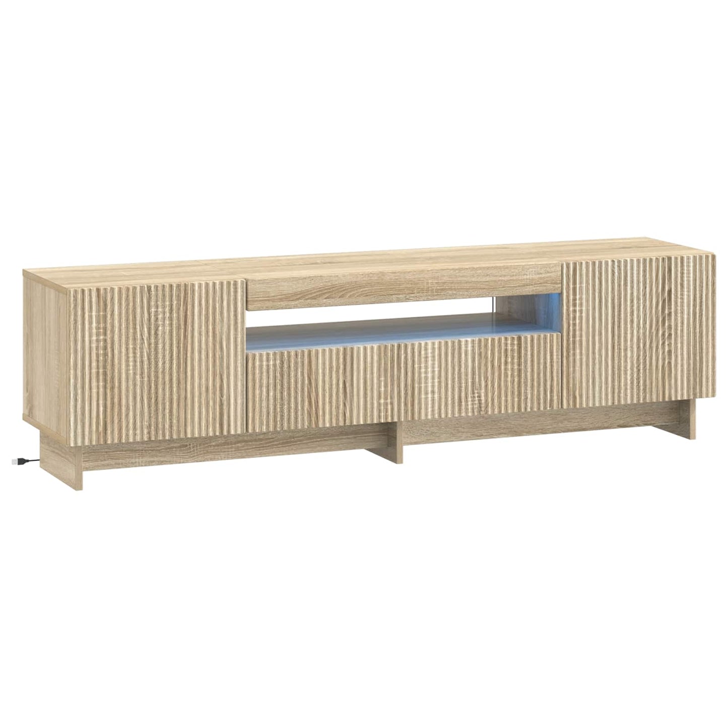 LED TV Cabinet Sonoma Oak Engineered Wood