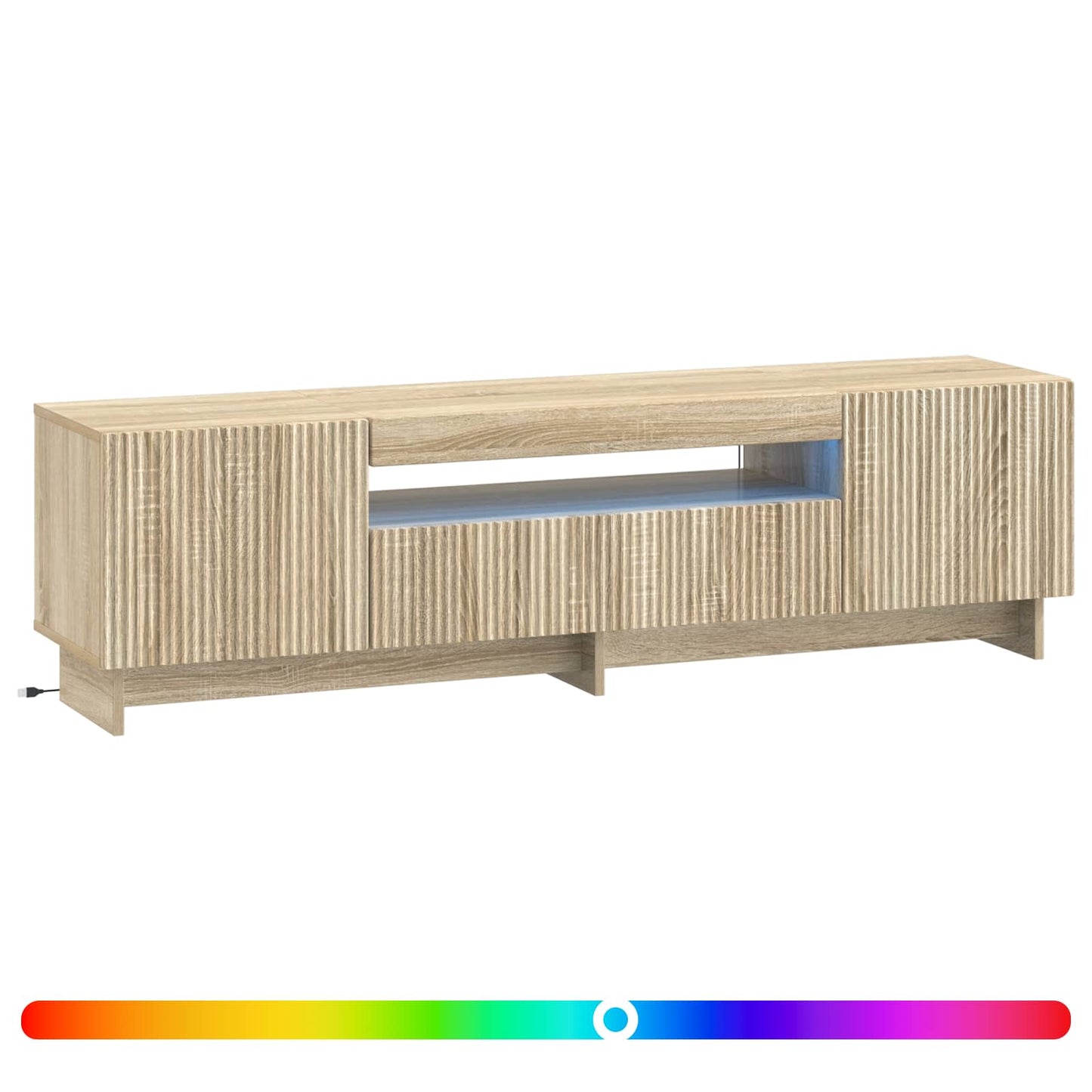 LED TV Cabinet Sonoma Oak Engineered Wood