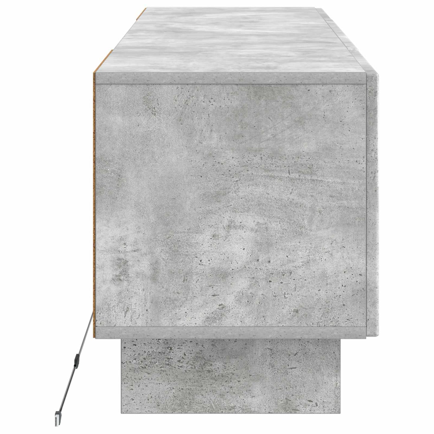 LED TV Cabinet Concrete Grey Engineered Wood