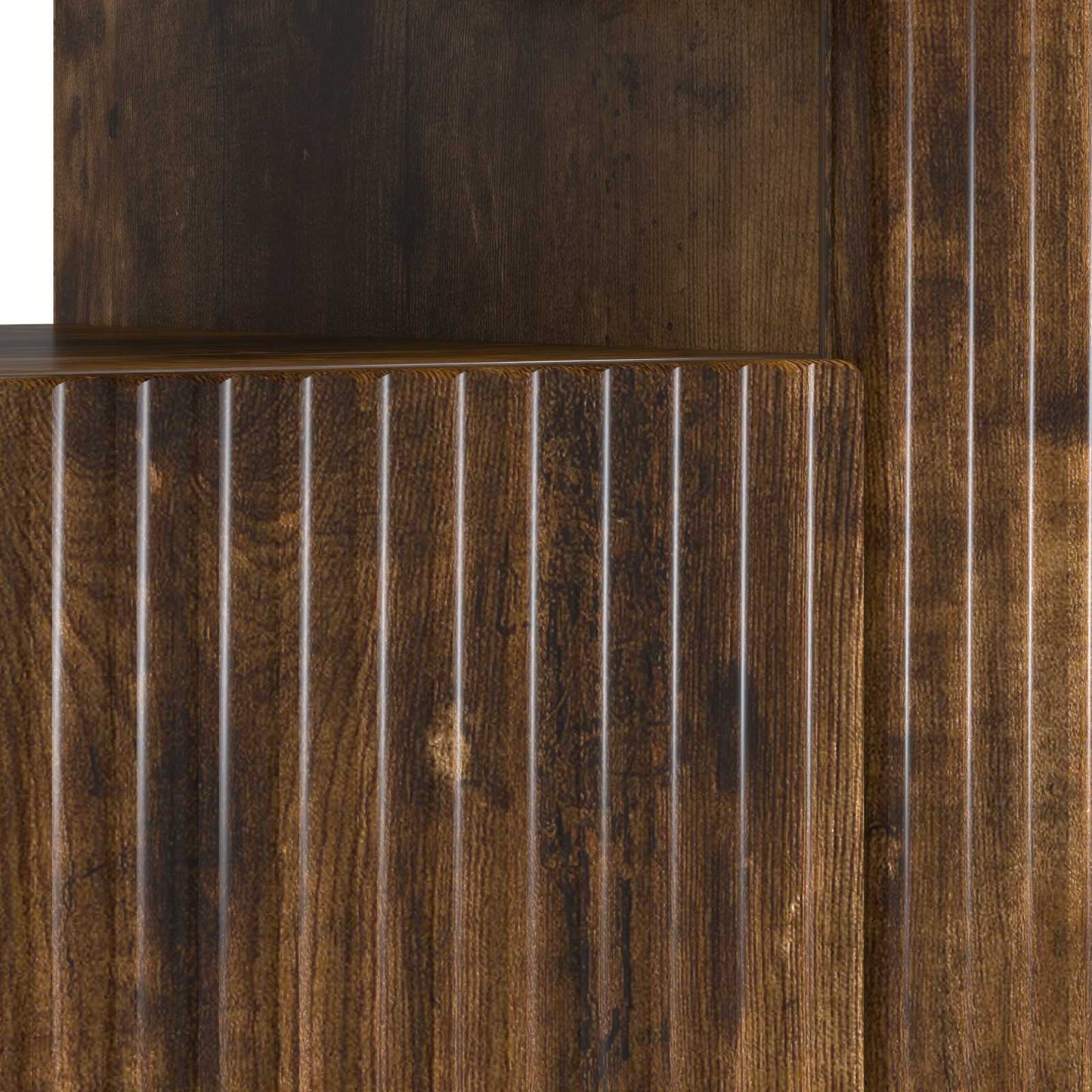 LED TV Cabinet Smoked Oak Engineered Wood