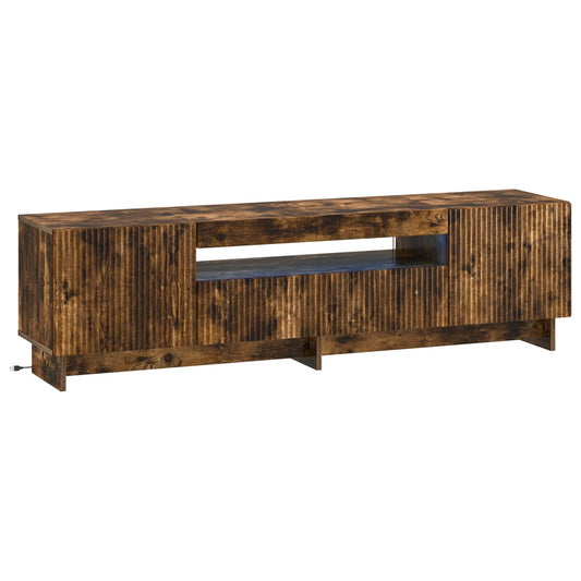LED TV Cabinet Smoked Oak Engineered Wood