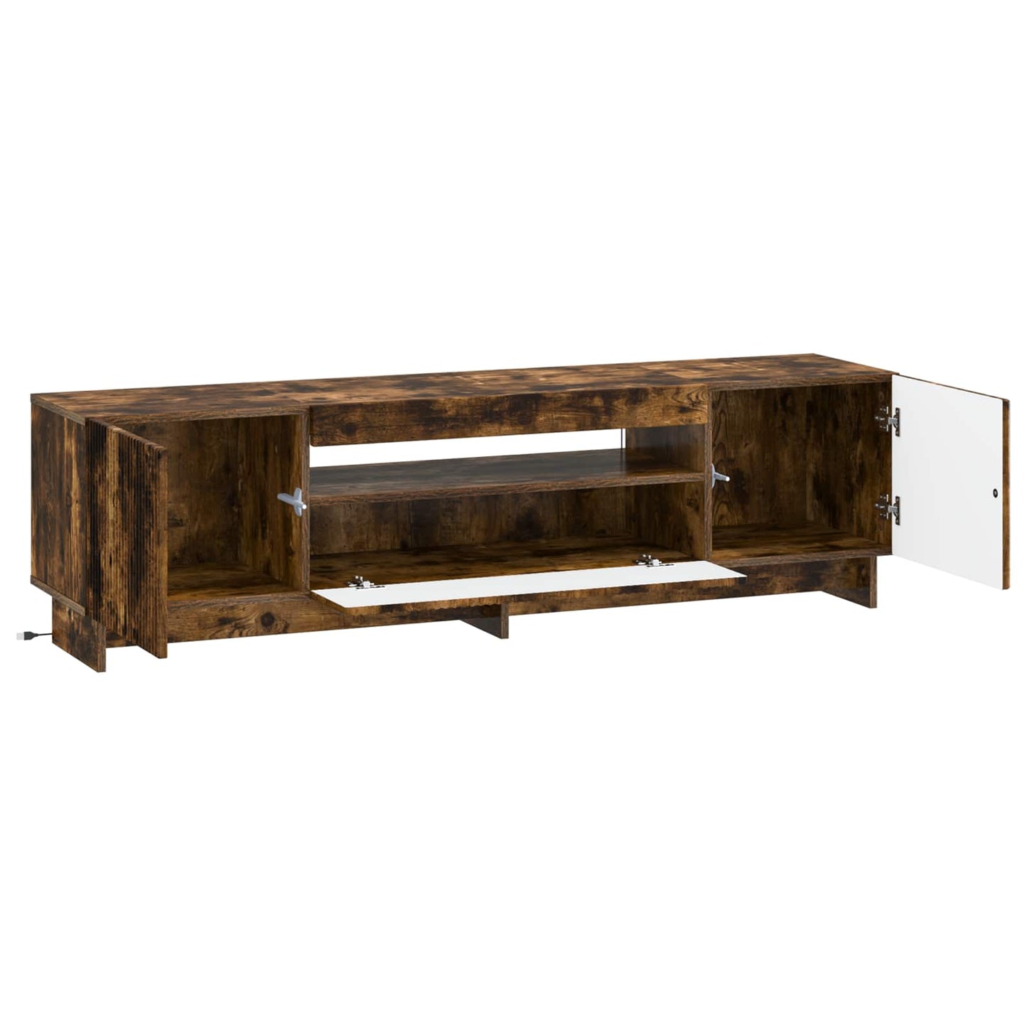 LED TV Cabinet Smoked Oak Engineered Wood
