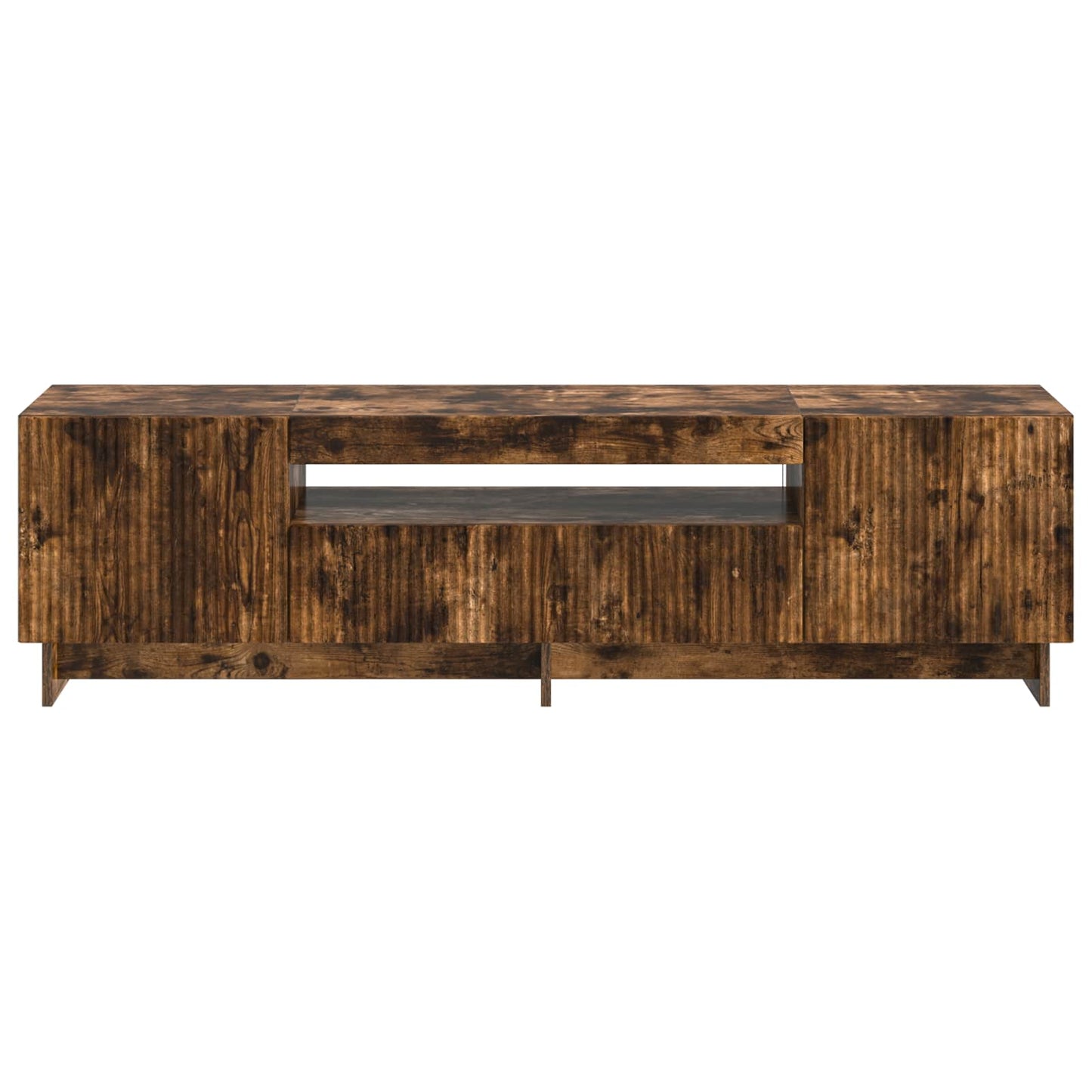 LED TV Cabinet Smoked Oak Engineered Wood