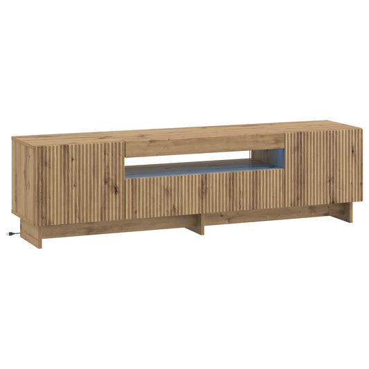LED TV Cabinet Artisan Oak Engineered Wood