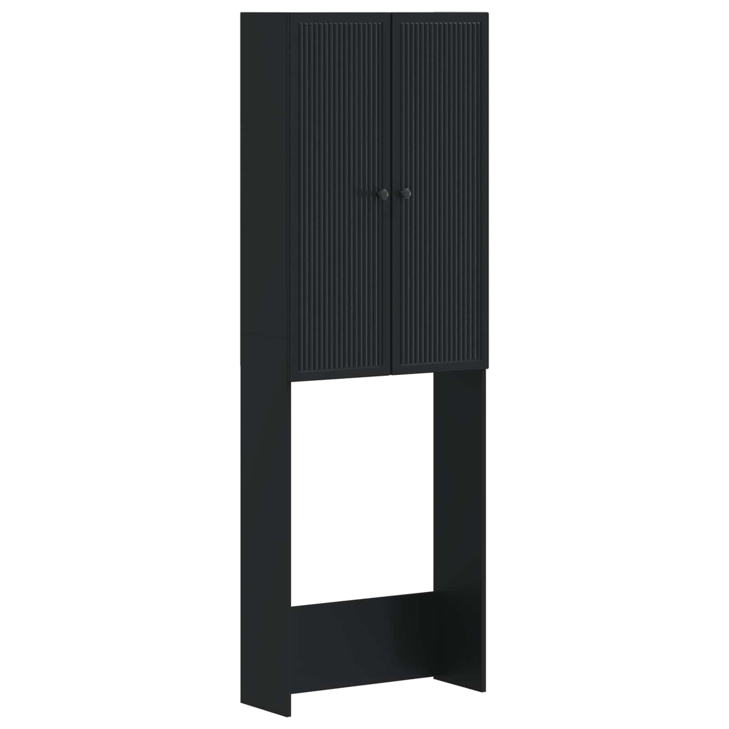 Toilet Cabinet EDE Black 66 x 25.5 x 190 cm Engineered Wood