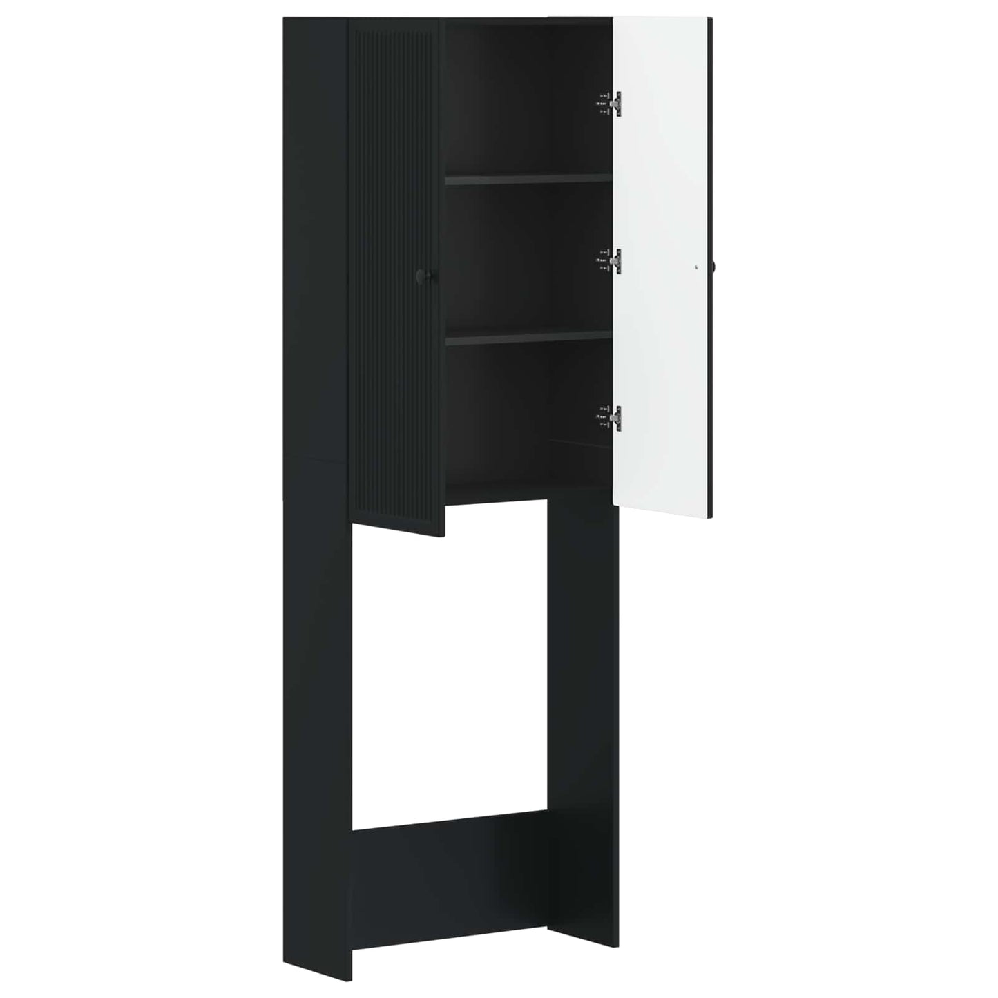 Toilet Cabinet EDE Black 66 x 25.5 x 190 cm Engineered Wood
