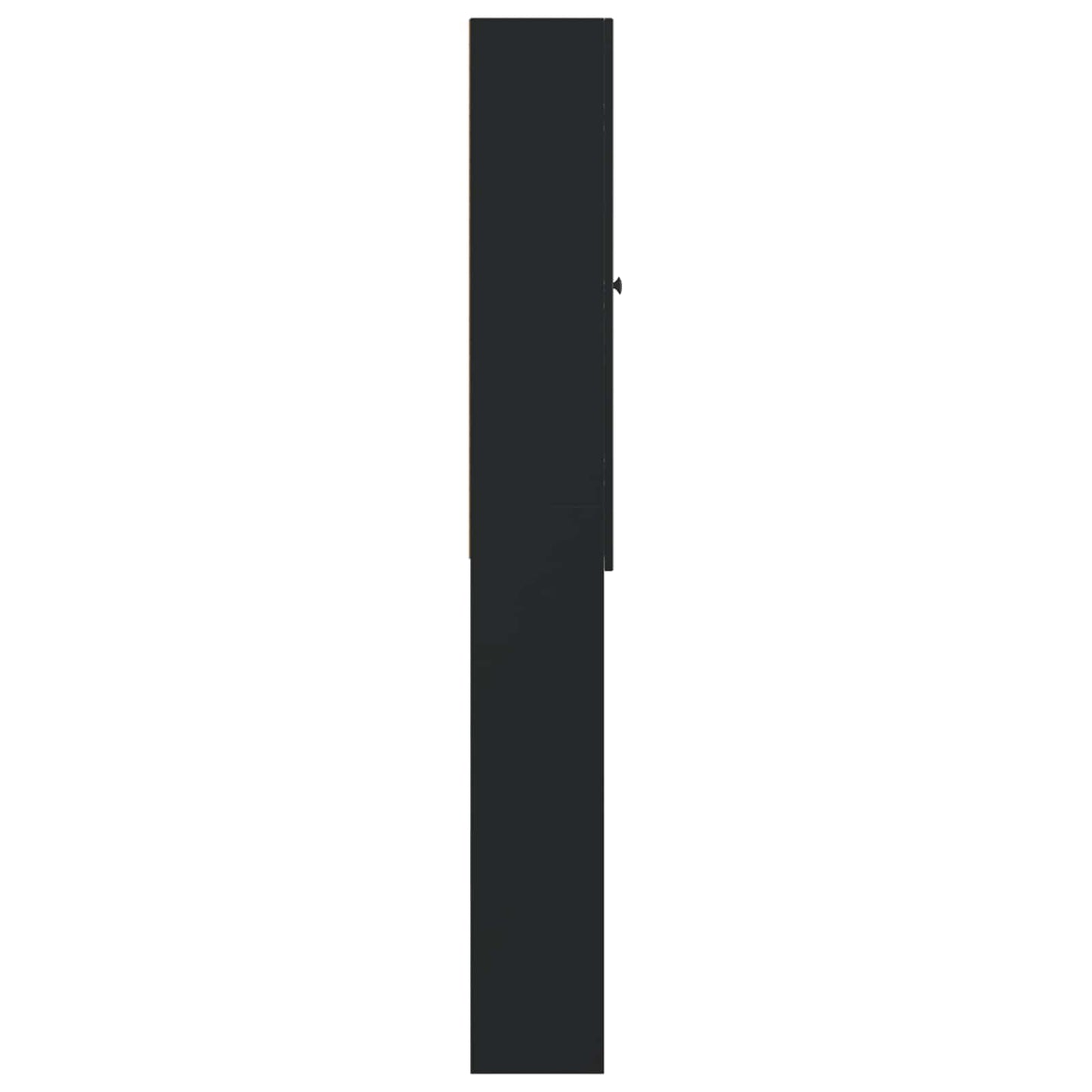 Toilet Cabinet EDE Black 66 x 25.5 x 190 cm Engineered Wood