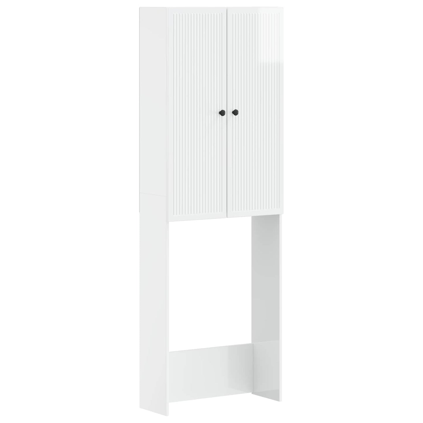 Toilet Cabinet EDE High Gloss White 66 x 25.5 x 190 cm