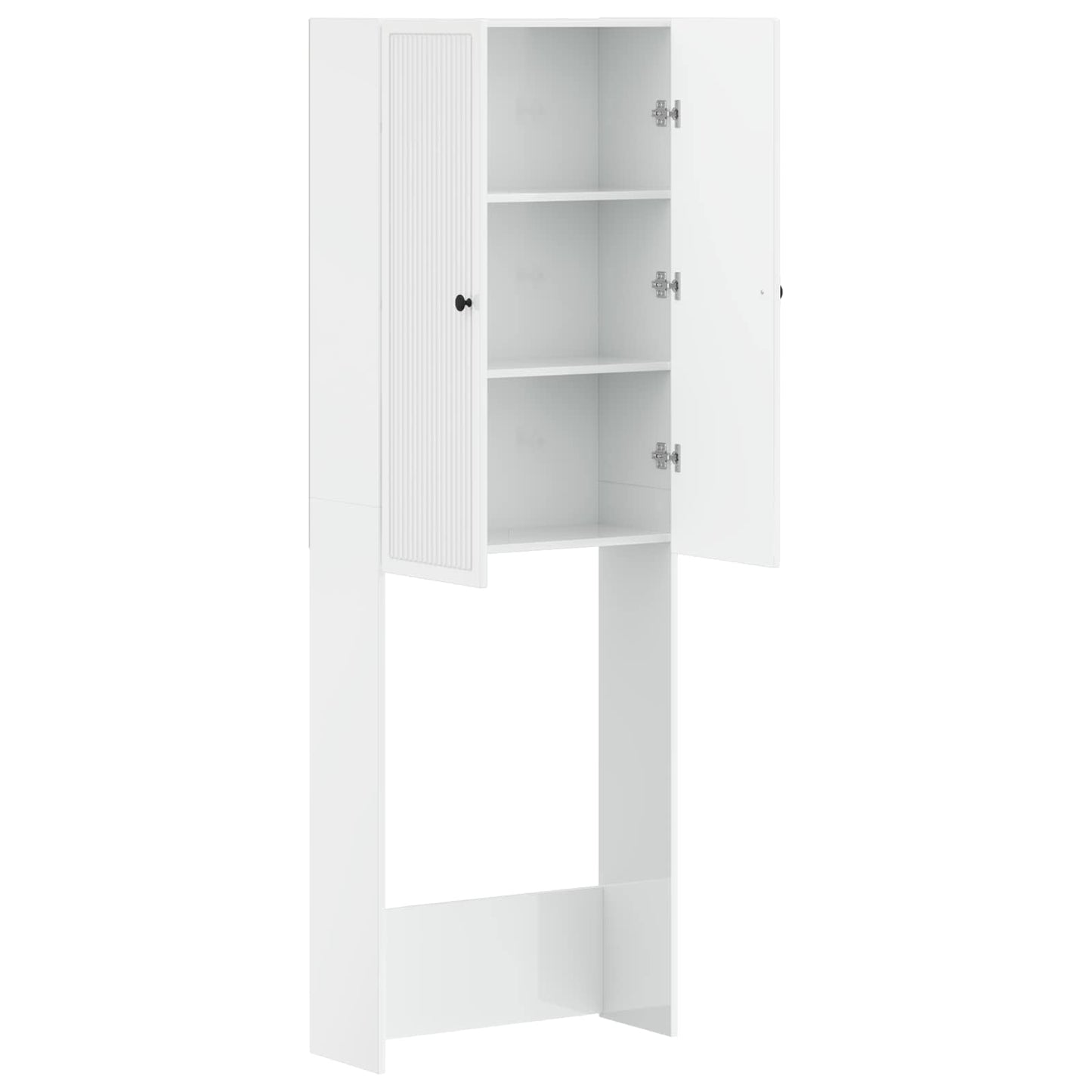 Toilet Cabinet EDE High Gloss White 66 x 25.5 x 190 cm