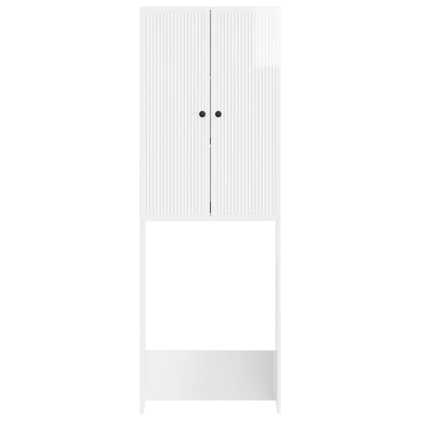 Toilet Cabinet EDE High Gloss White 66 x 25.5 x 190 cm