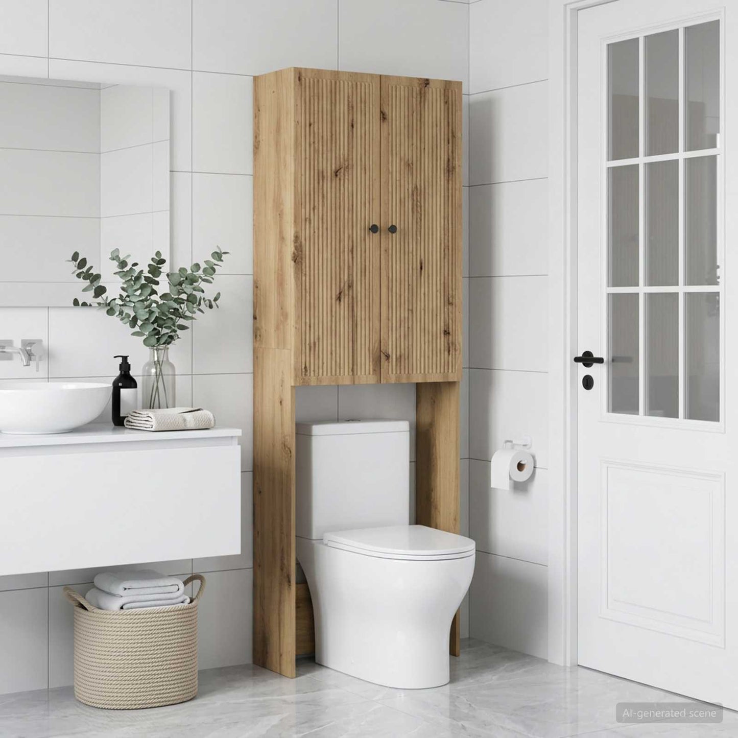 Toilet Cabinet EDE Artisan Oak 66 x 25.5 x 190 cm