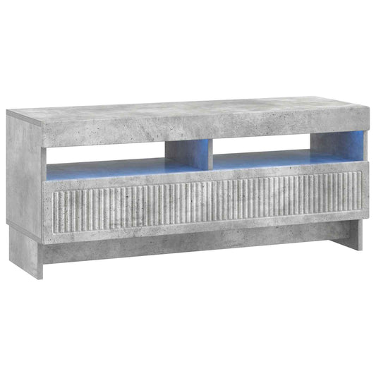 LED TV Cabinet Concrete Grey Engineered Wood