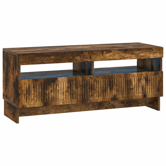 LED TV Cabinet Smoked Oak Engineered Wood