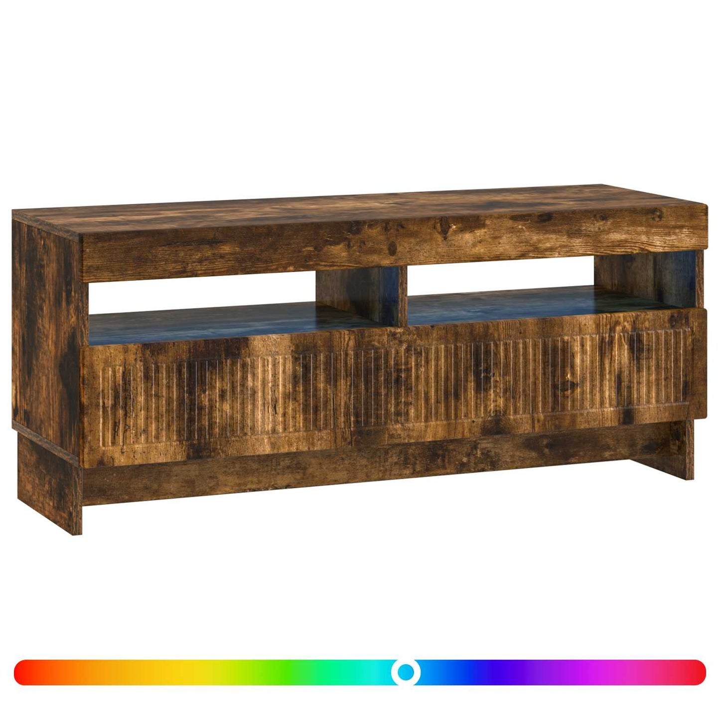 LED TV Cabinet Smoked Oak Engineered Wood
