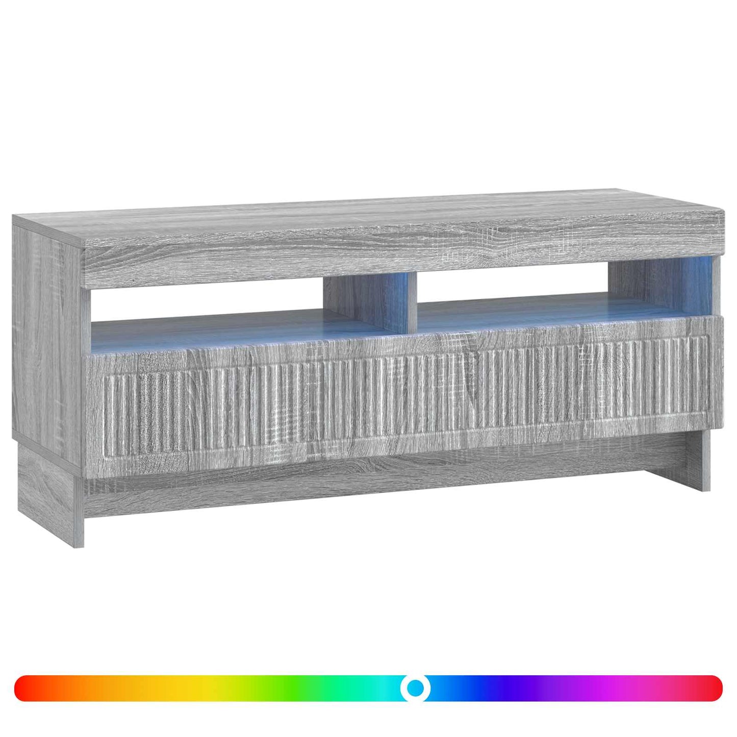 LED TV Cabinet Grey Sonoma Engineered Wood