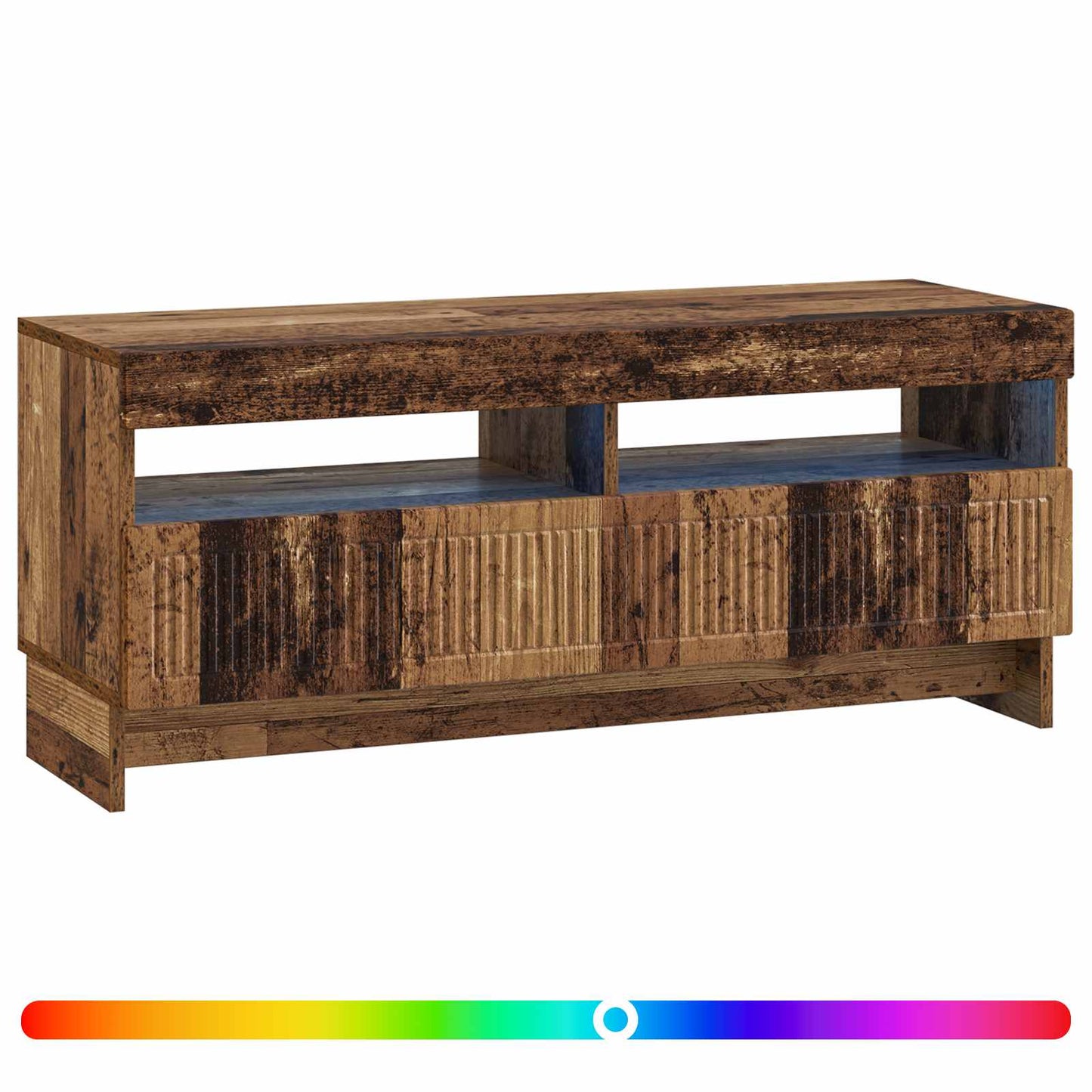 LED TV Cabinet Old Wood Engineered Wood