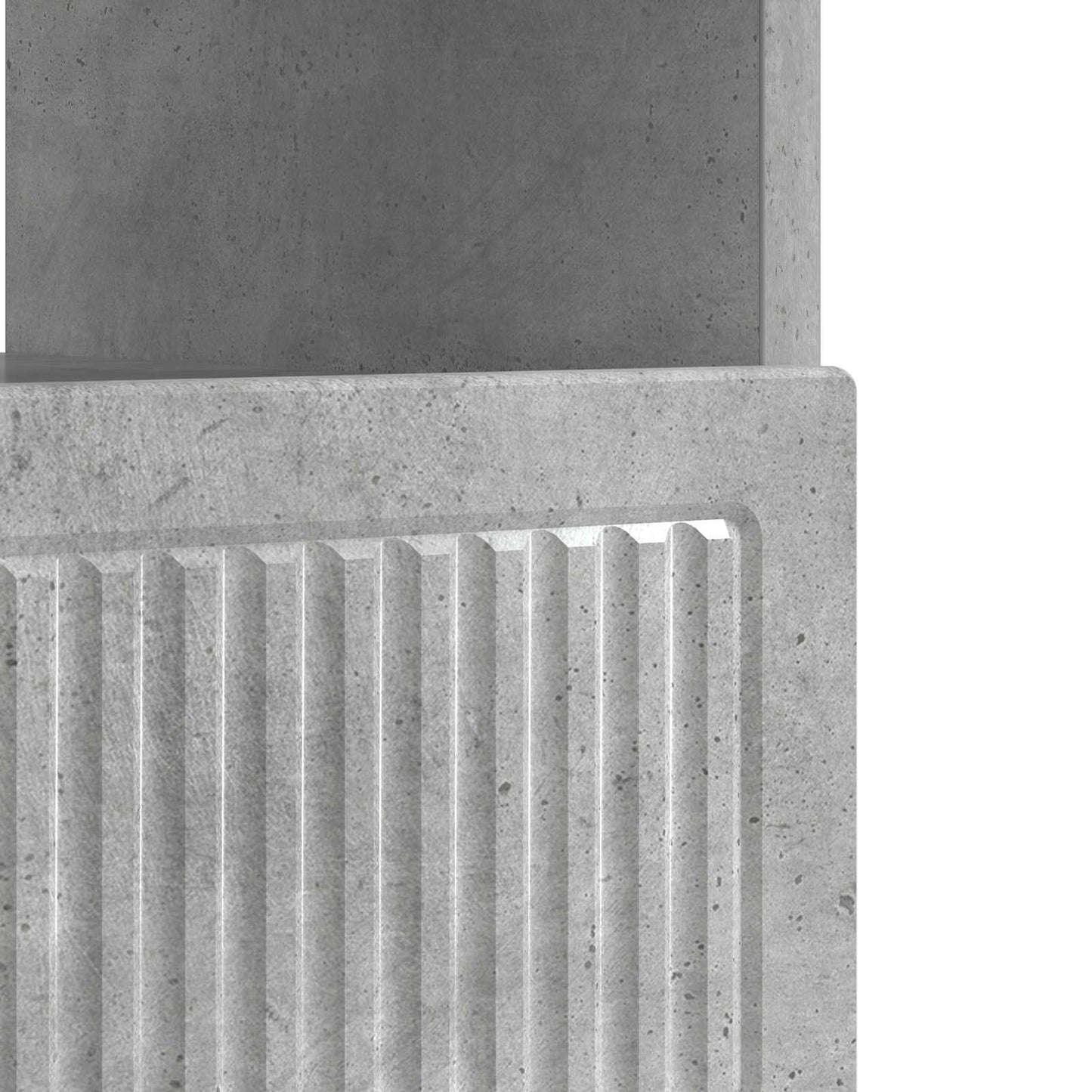 LED TV Cabinet Concrete Grey Engineered Wood