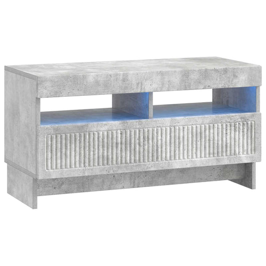 LED TV Cabinet Concrete Grey Engineered Wood