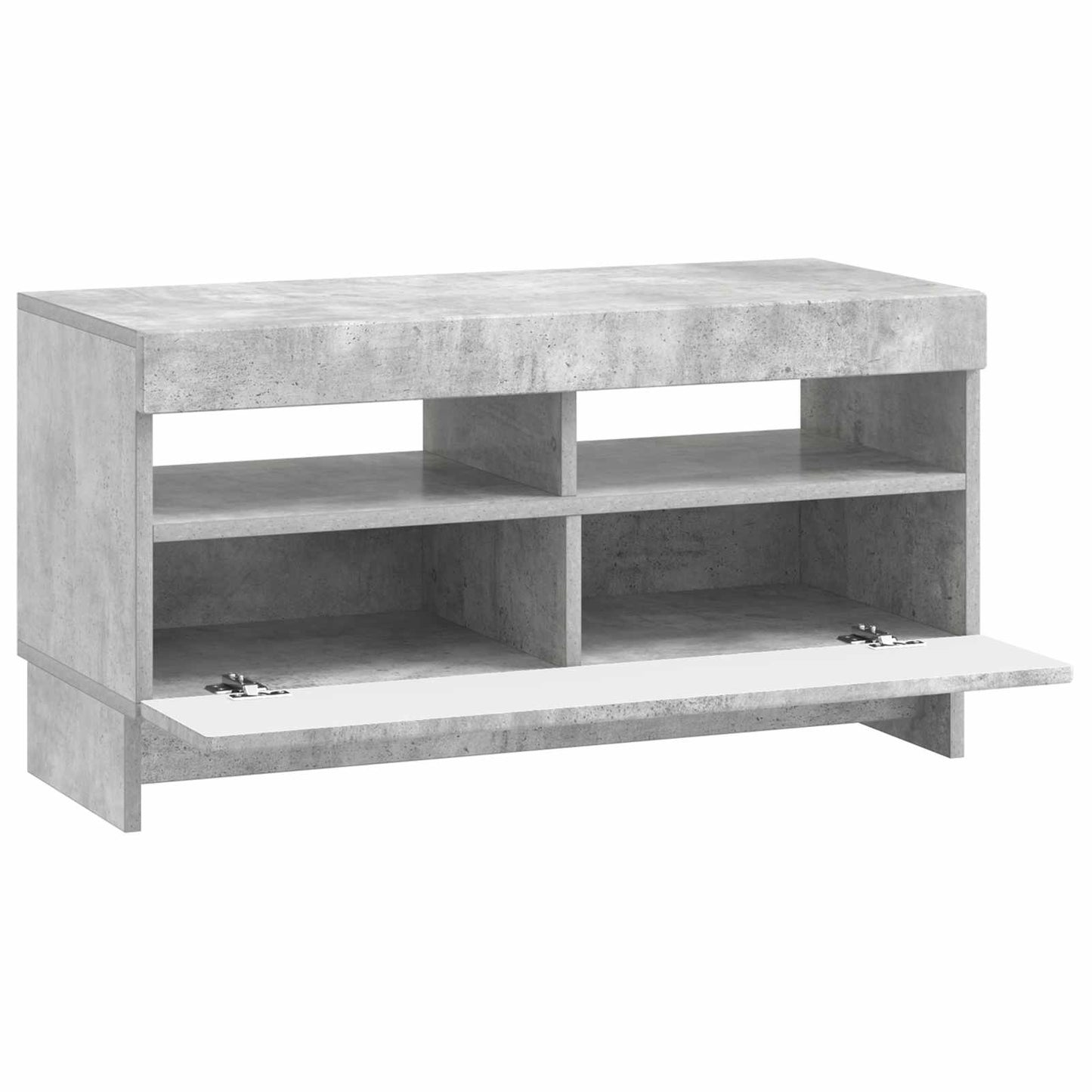 LED TV Cabinet Concrete Grey Engineered Wood