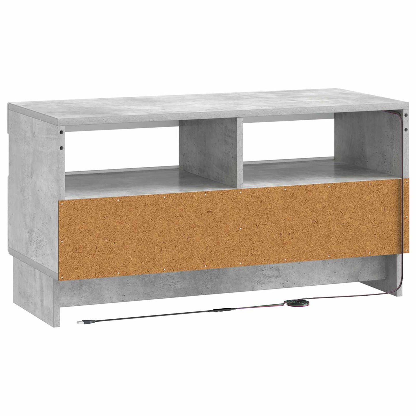 LED TV Cabinet Concrete Grey Engineered Wood