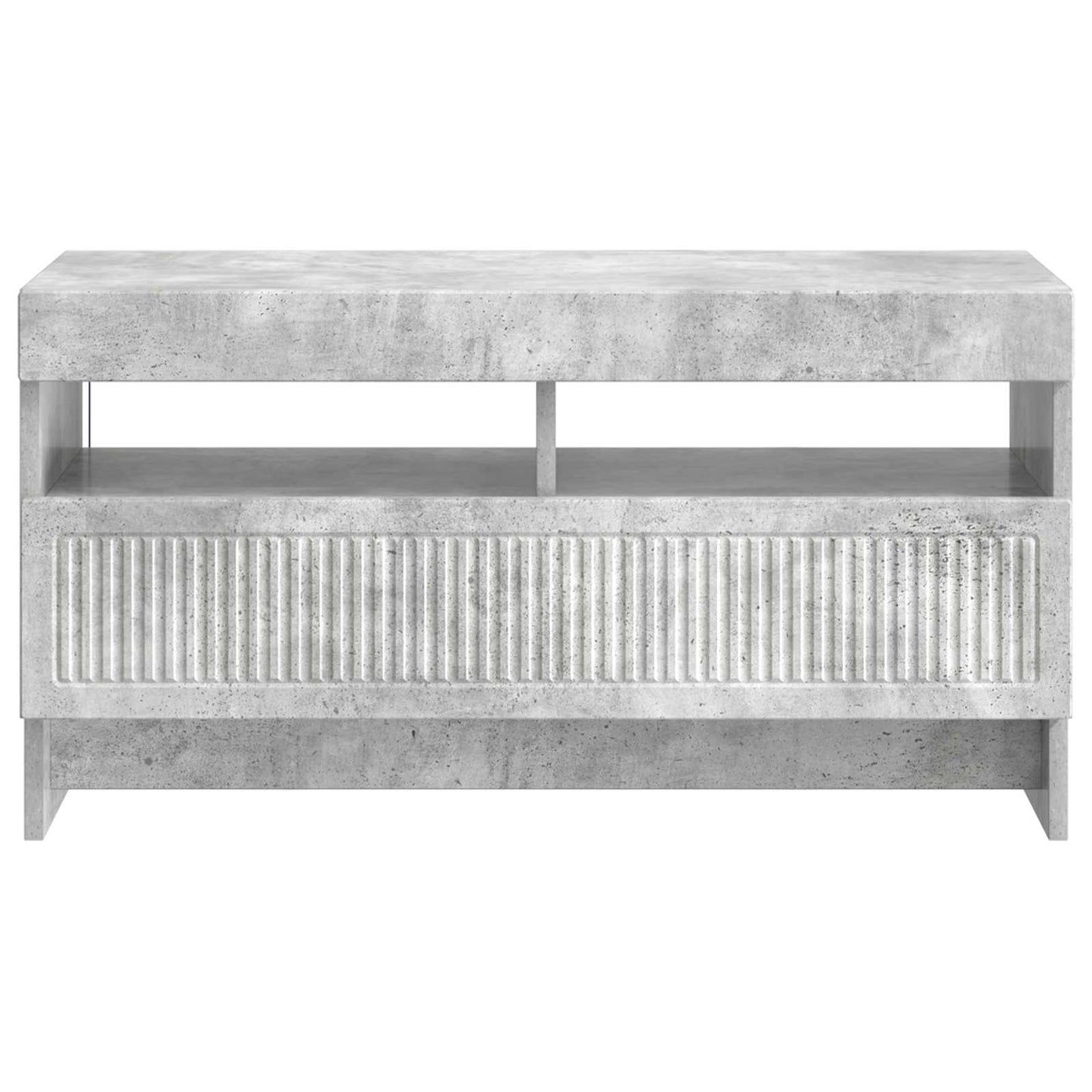 LED TV Cabinet Concrete Grey Engineered Wood