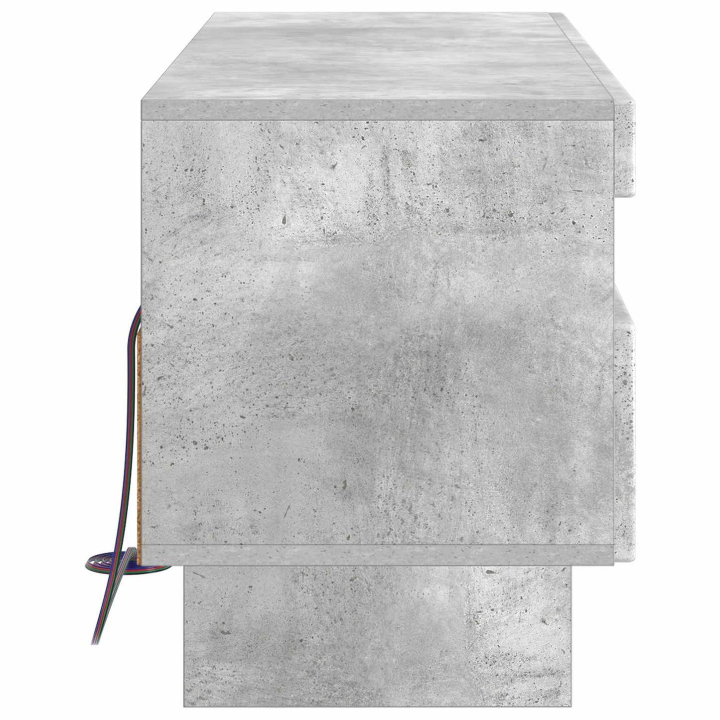 LED TV Cabinet Concrete Grey Engineered Wood