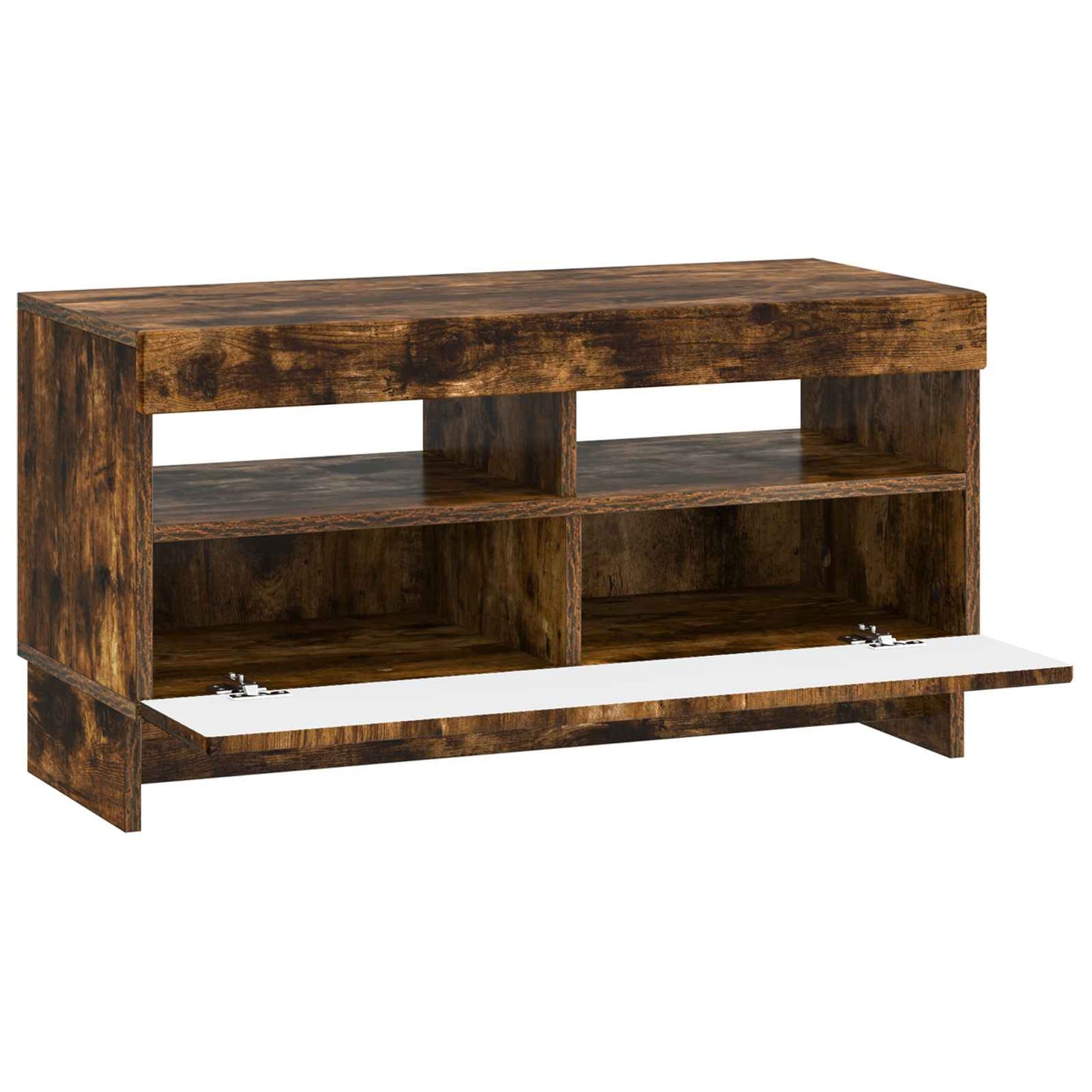LED TV Cabinet Smoked Oak Engineered Wood