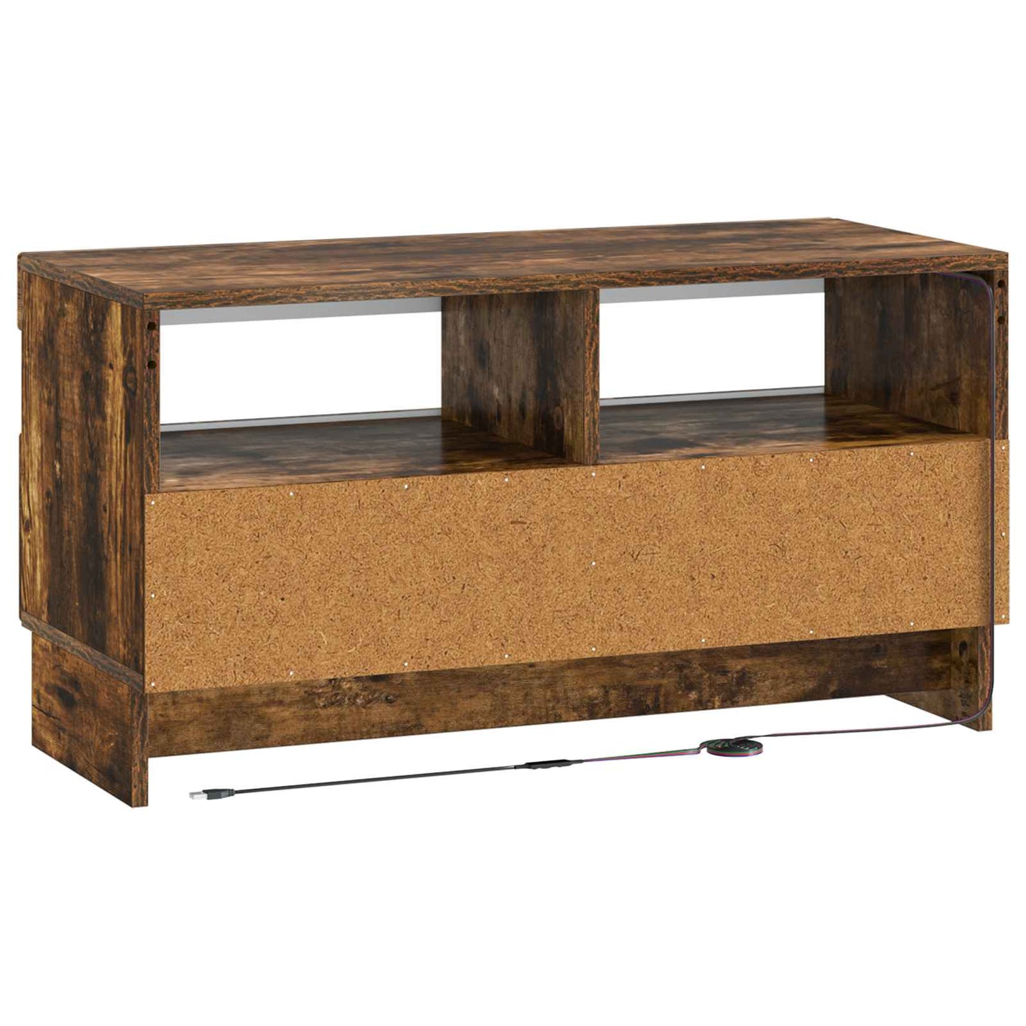 LED TV Cabinet Smoked Oak Engineered Wood
