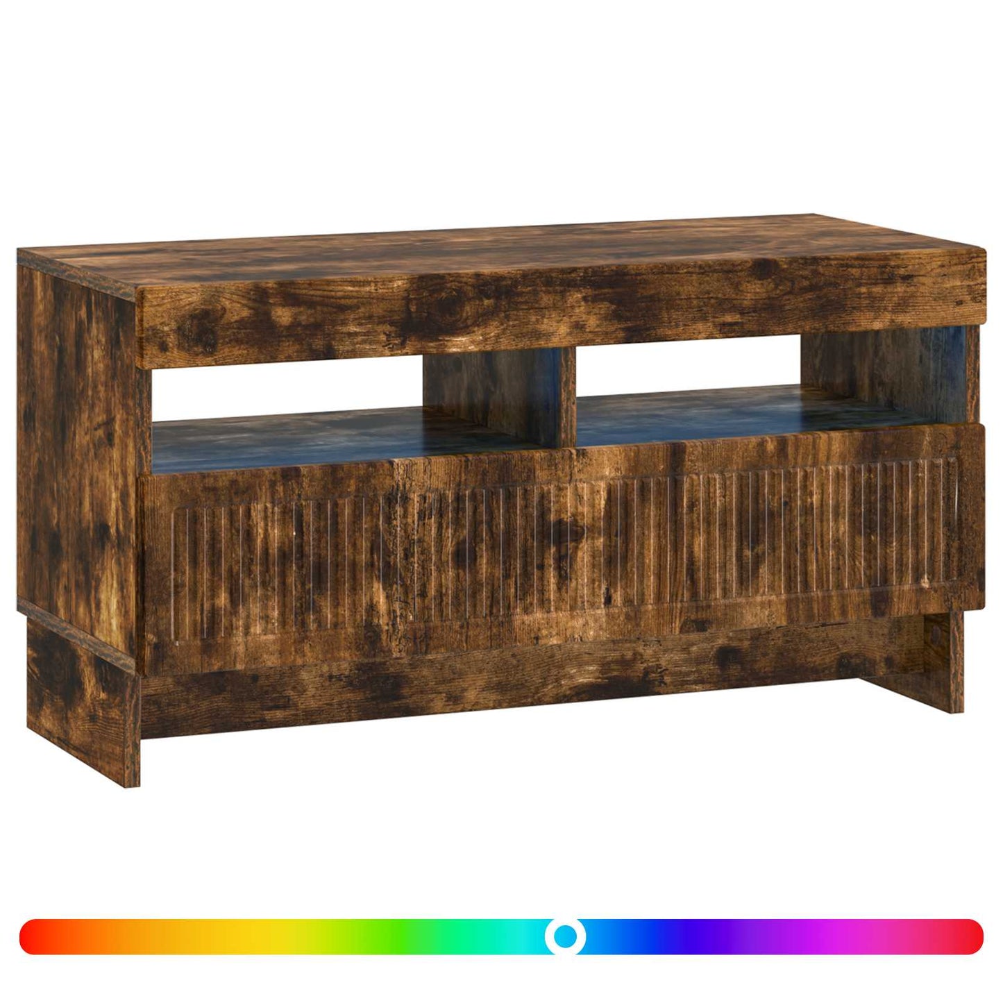 LED TV Cabinet Smoked Oak Engineered Wood