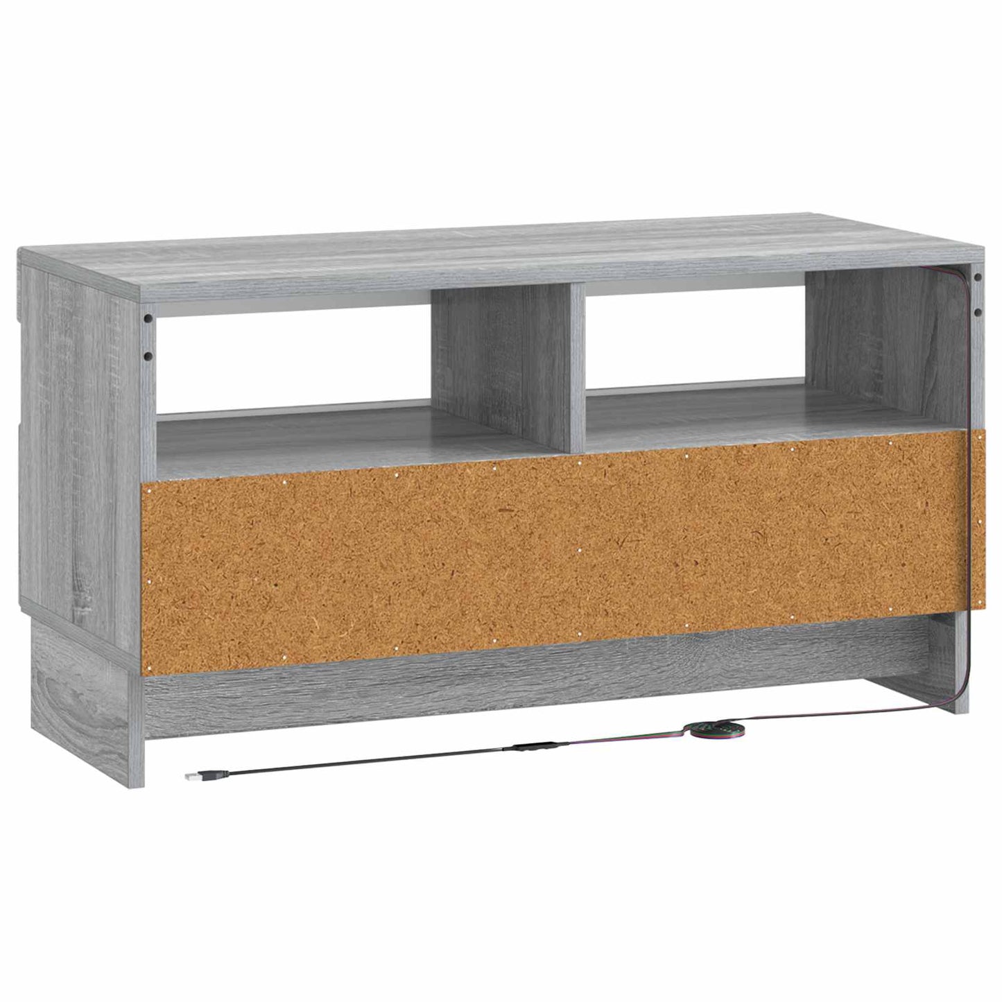 LED TV Cabinet Grey Sonoma Engineered Wood