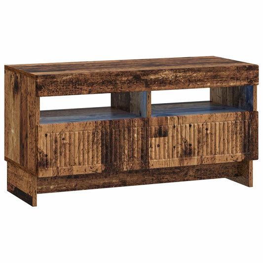 LED TV Cabinet Old Wood Engineered Wood