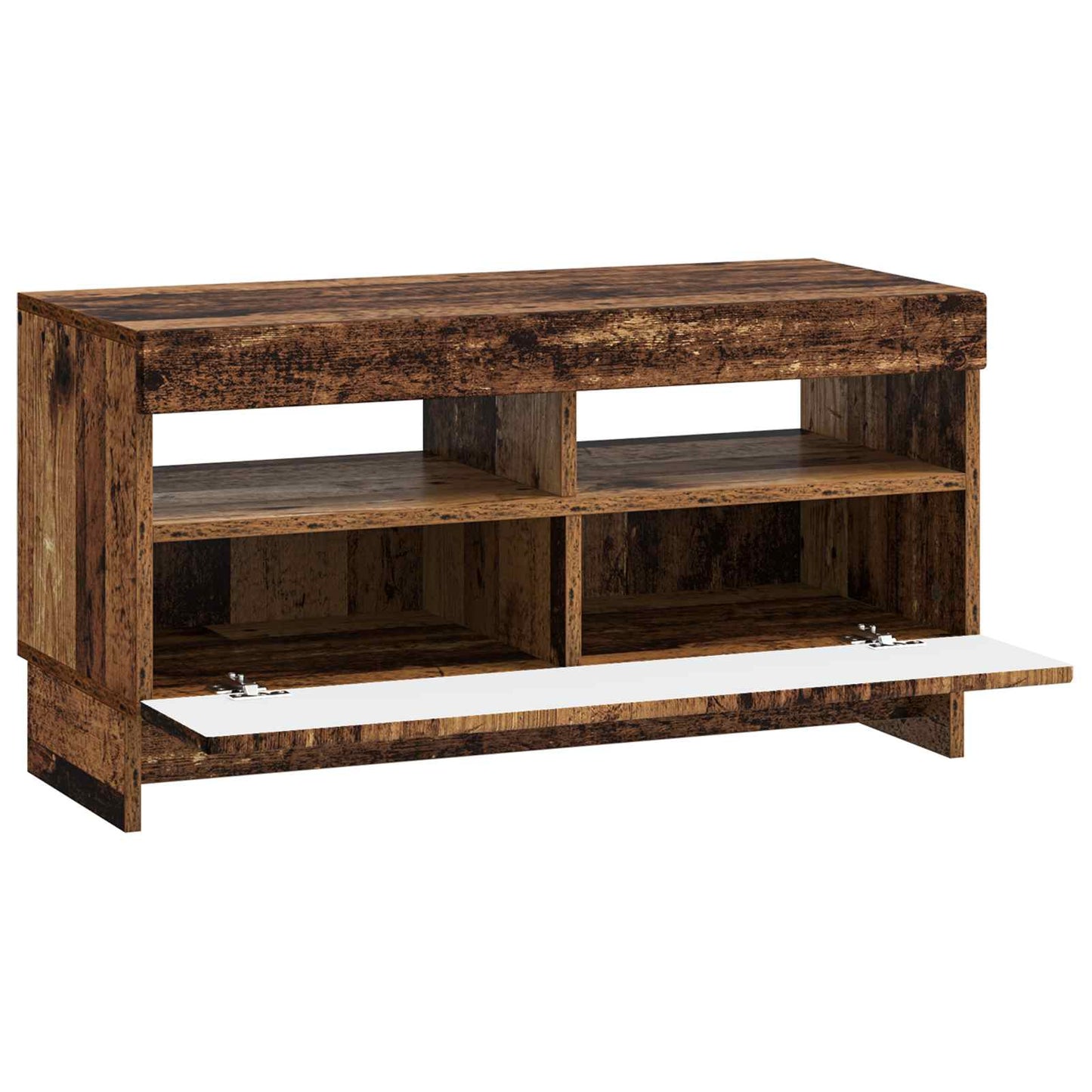 LED TV Cabinet Old Wood Engineered Wood