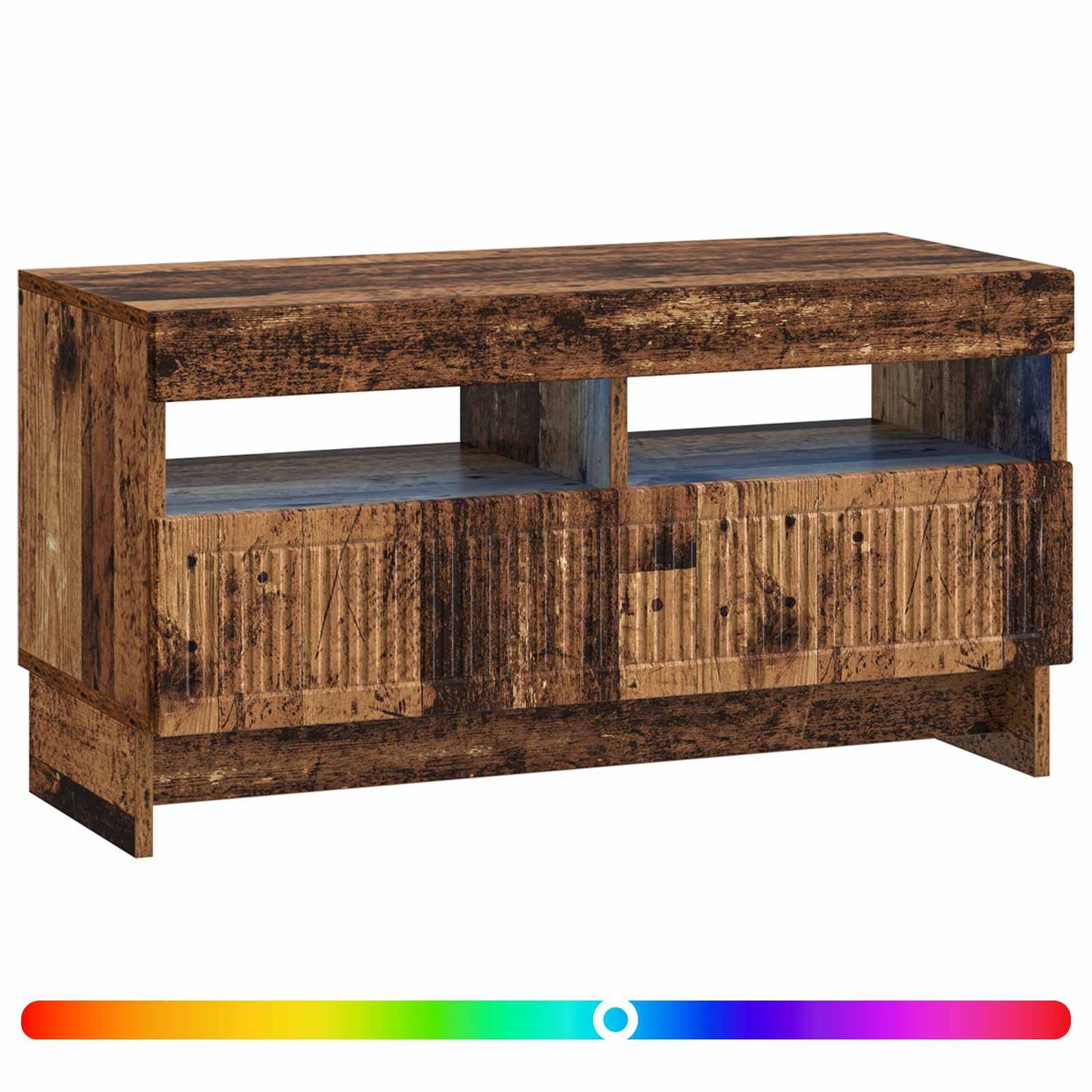 LED TV Cabinet Old Wood Engineered Wood